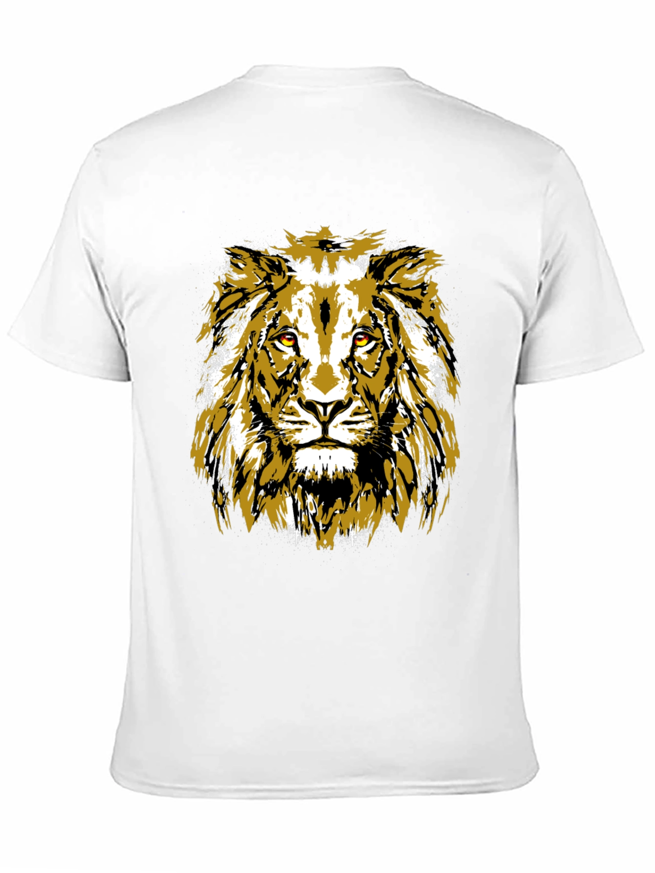 Black Lion Graphic Black T-Shirt view 11