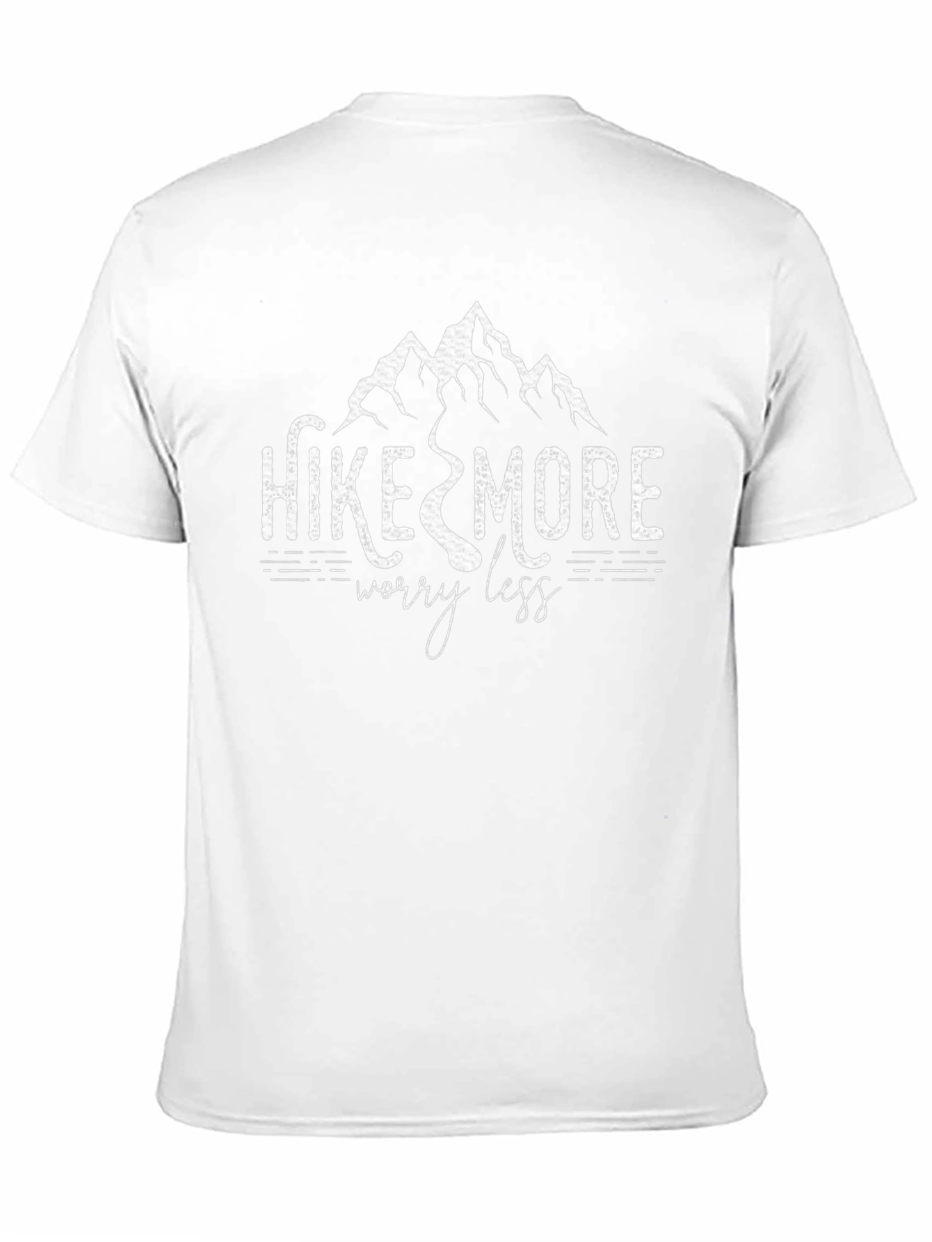 Black Hike More Worry Less Graphic Tee view 11