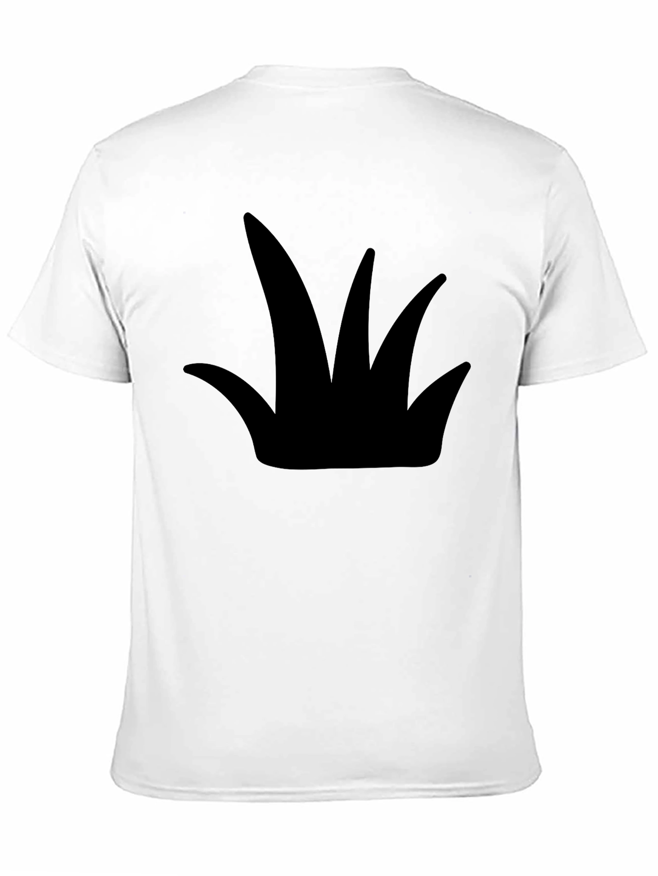 Black Bold Graphic Tee - Black Crown Design view 11