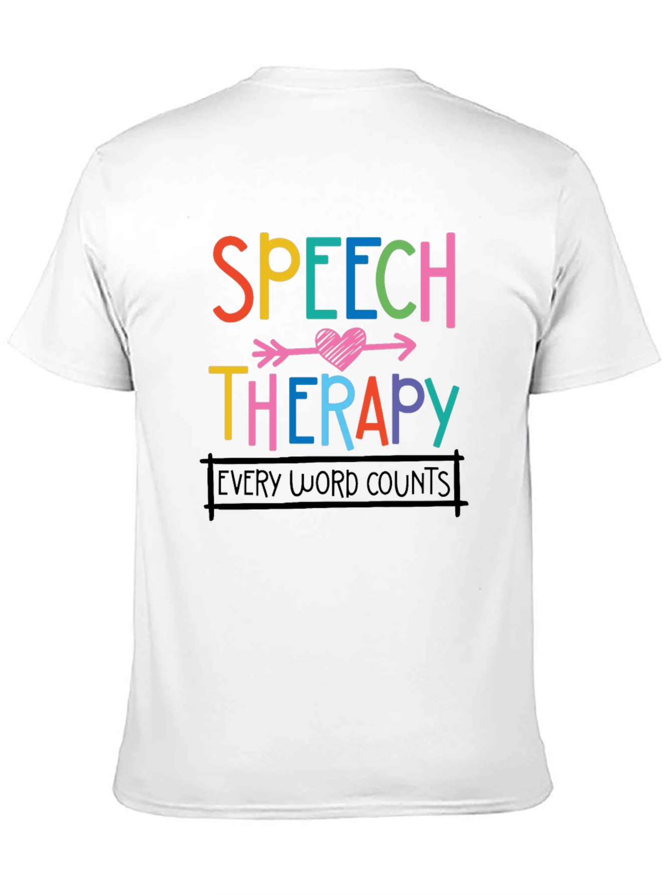 Black Speech Therapy Shirt - Every Word Counts view 11