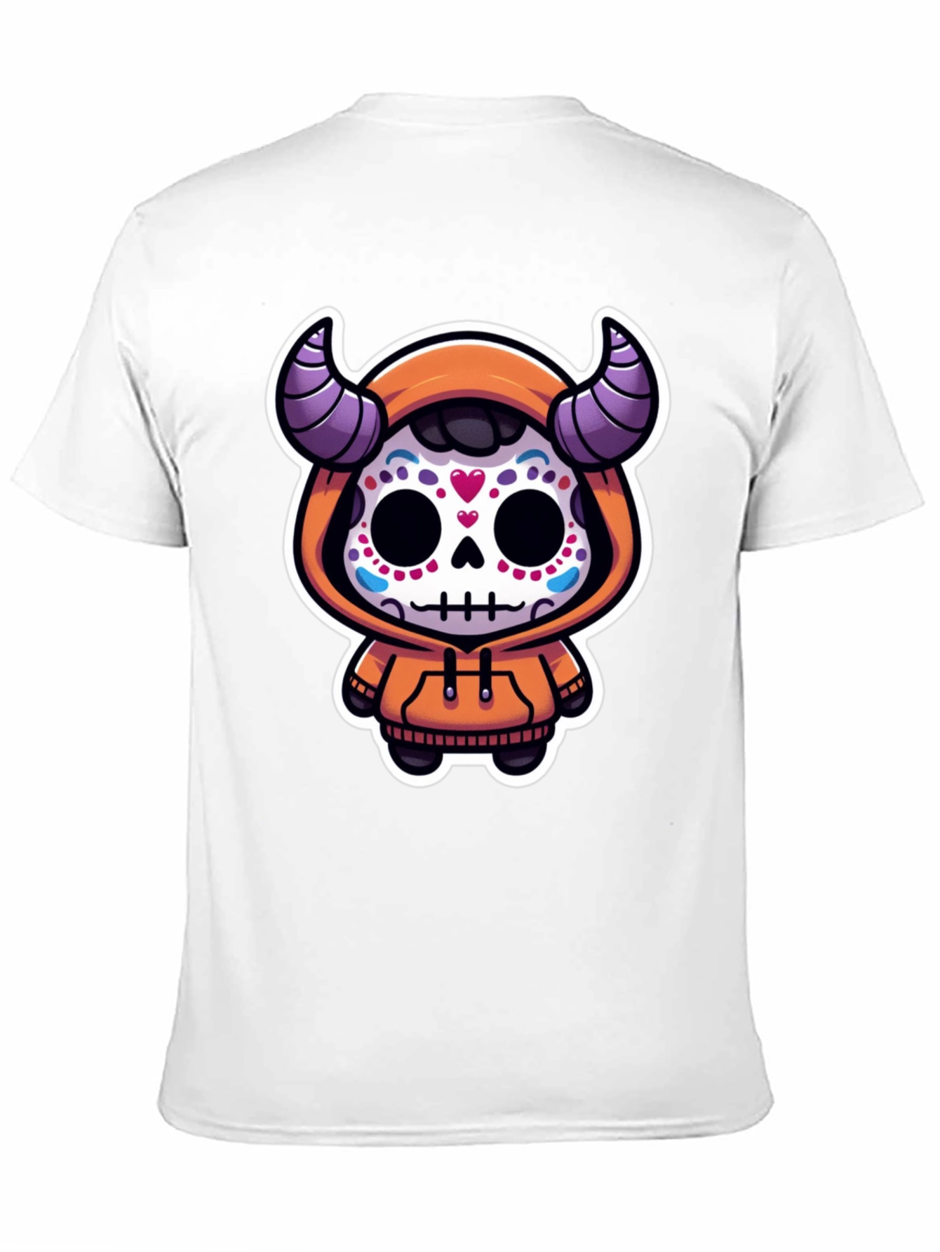 Black Sugar Skull Devil Kid's Graphic Tee view 11
