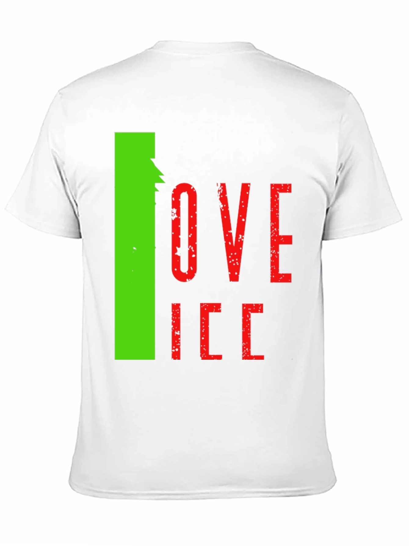 Black I Love Ice Novelty Graphic T-Shirt view 11