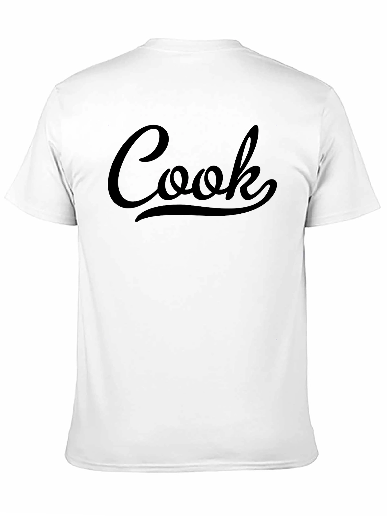 Black Cook Script Black T-Shirt view 11