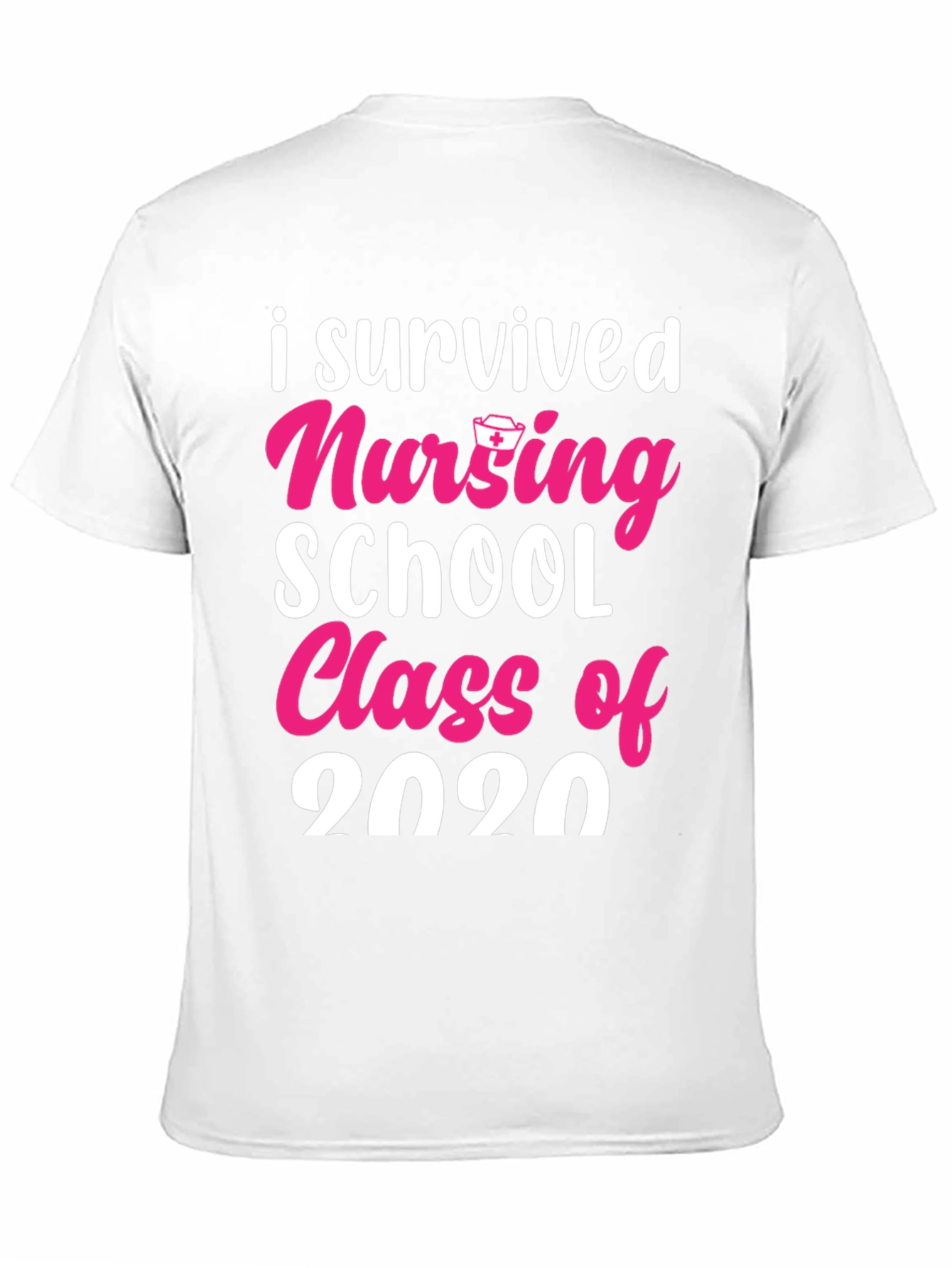 Black I Survived Nursing School Class of 2020 T-Shirt view 11