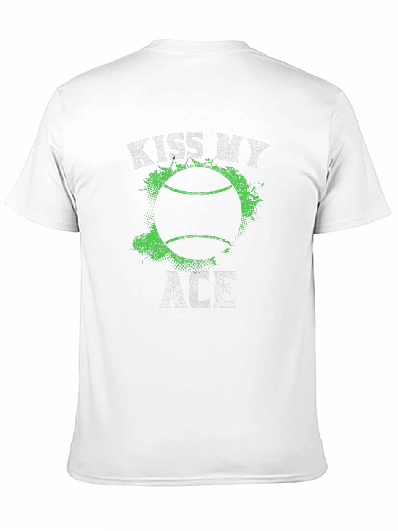 Kiss My Ace Tennis T-Shirt - Black Graphic Tee - 11