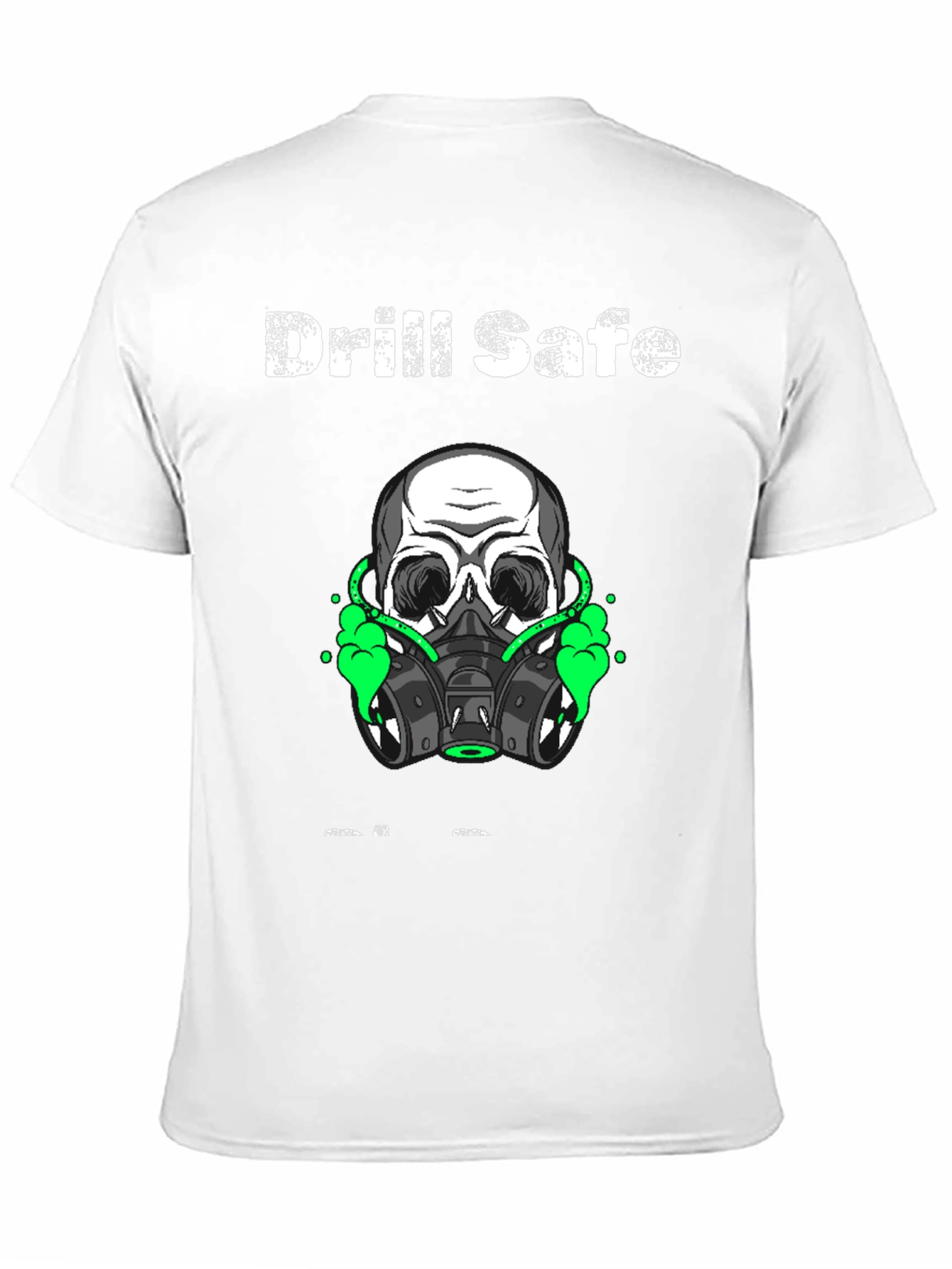 Black Drill Safe Skull Graphic Black T-Shirt view 11