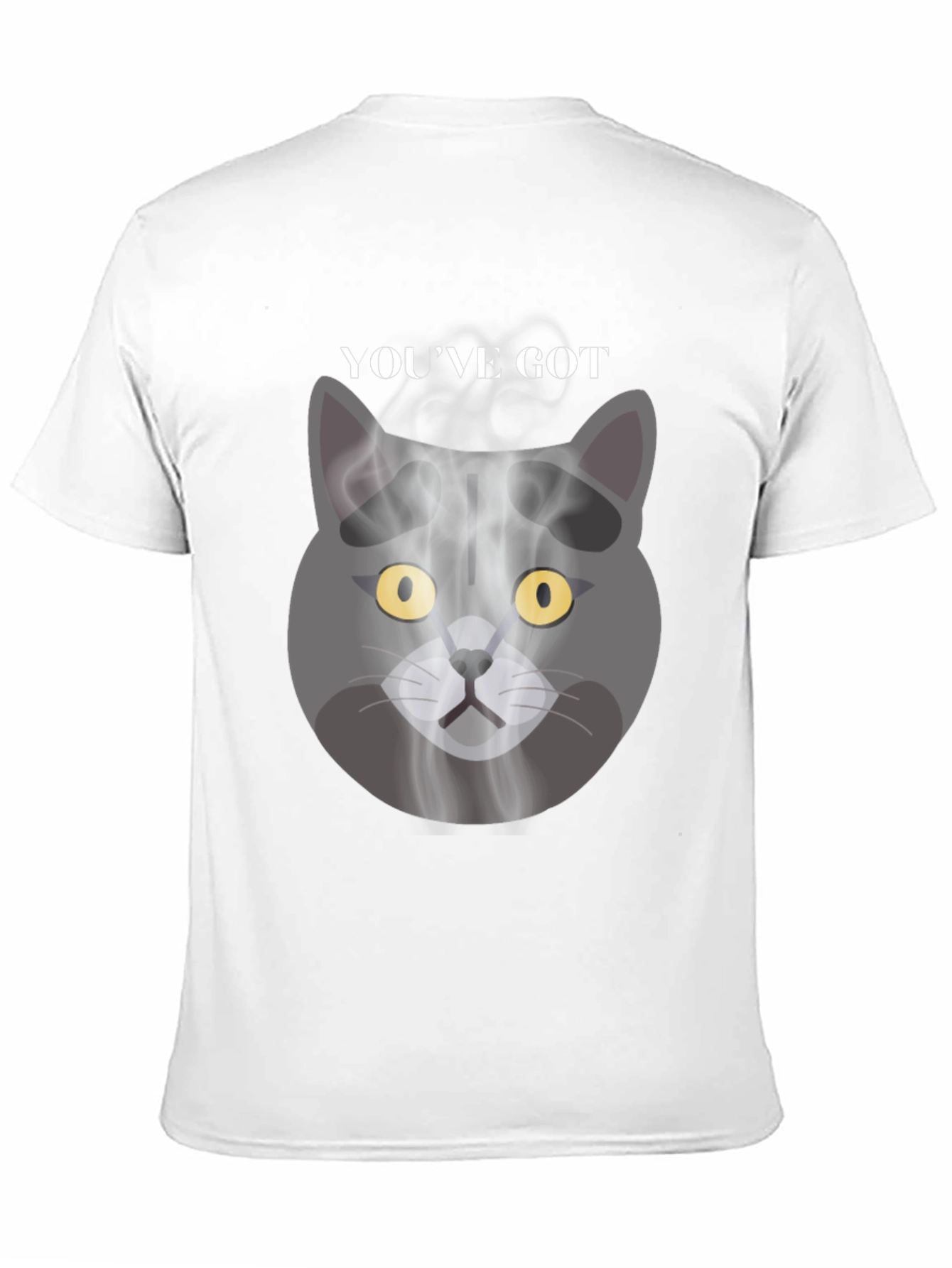 Black Smoky Cat Graphic Tee - You've Got Mail Vibes view 11