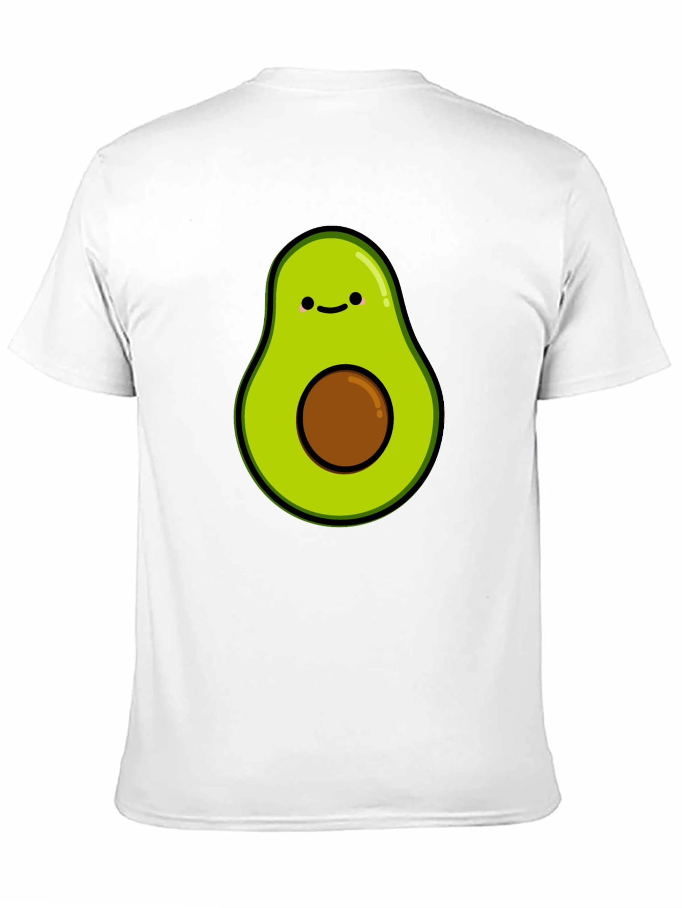 Black Cute Avocado Graphic T-Shirt - Black view 11