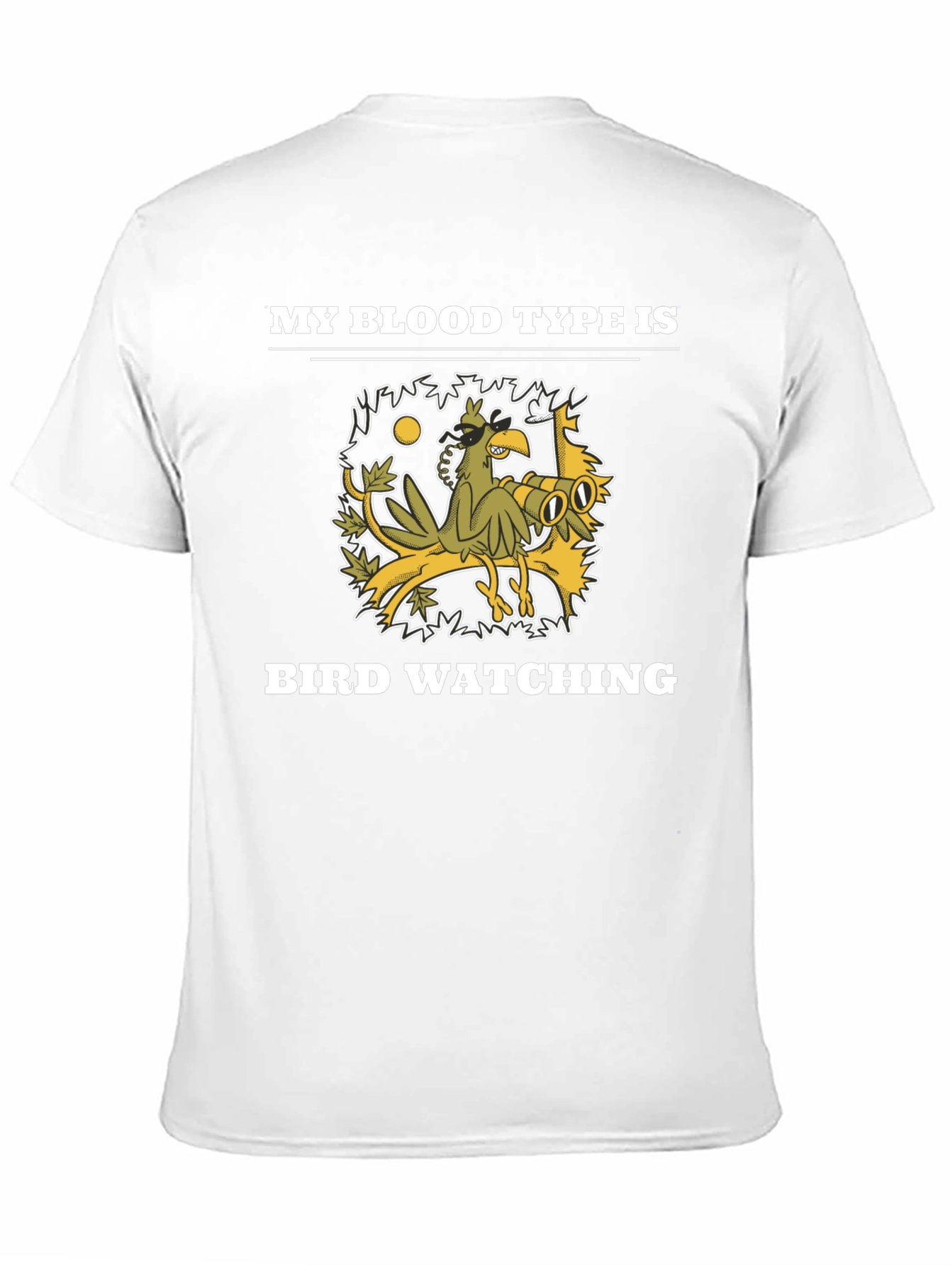 Black Bird Watching Blood Type Graphic T-Shirt view 11
