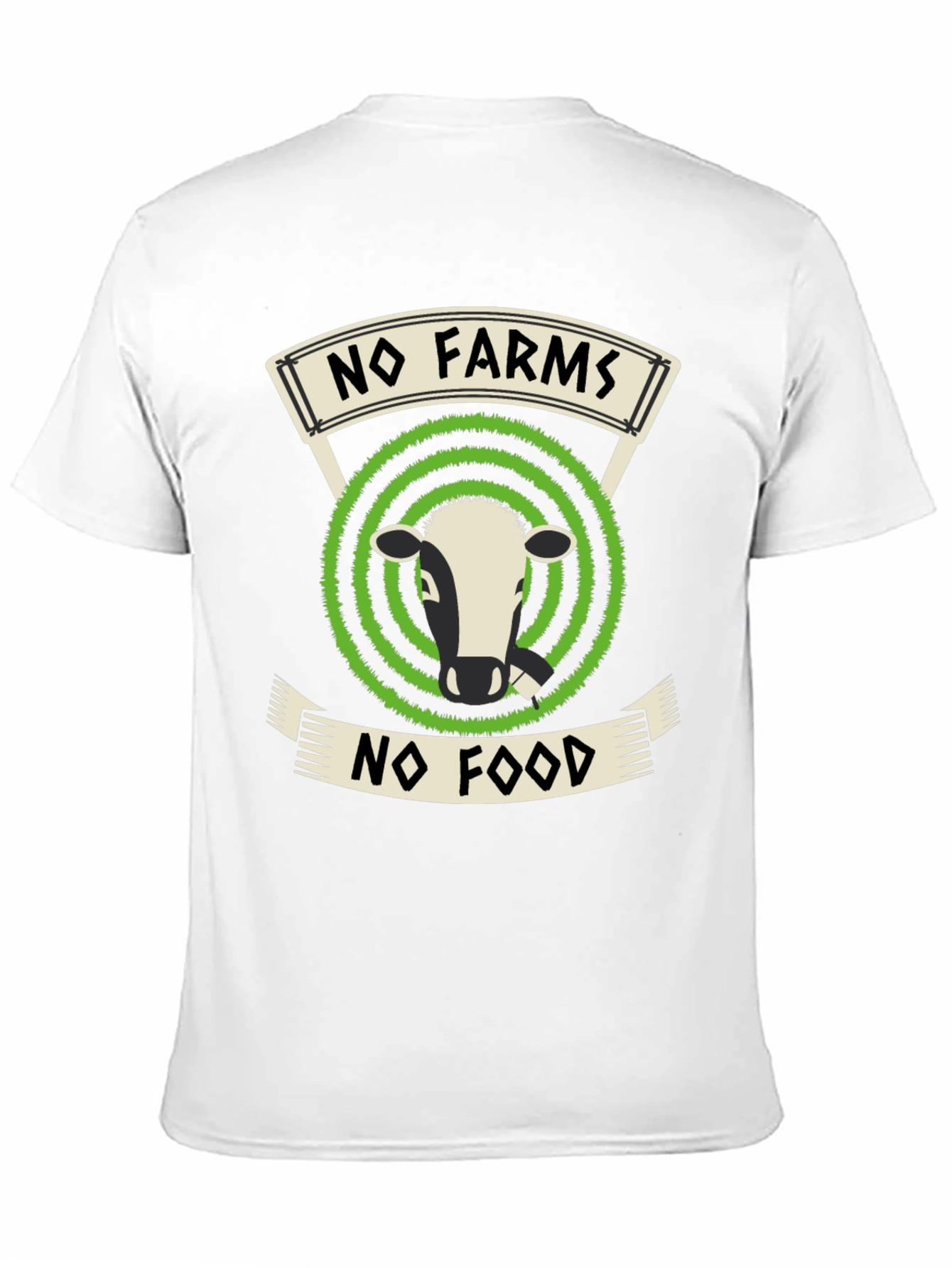 Black No Farms No Food Graphic Tee view 11