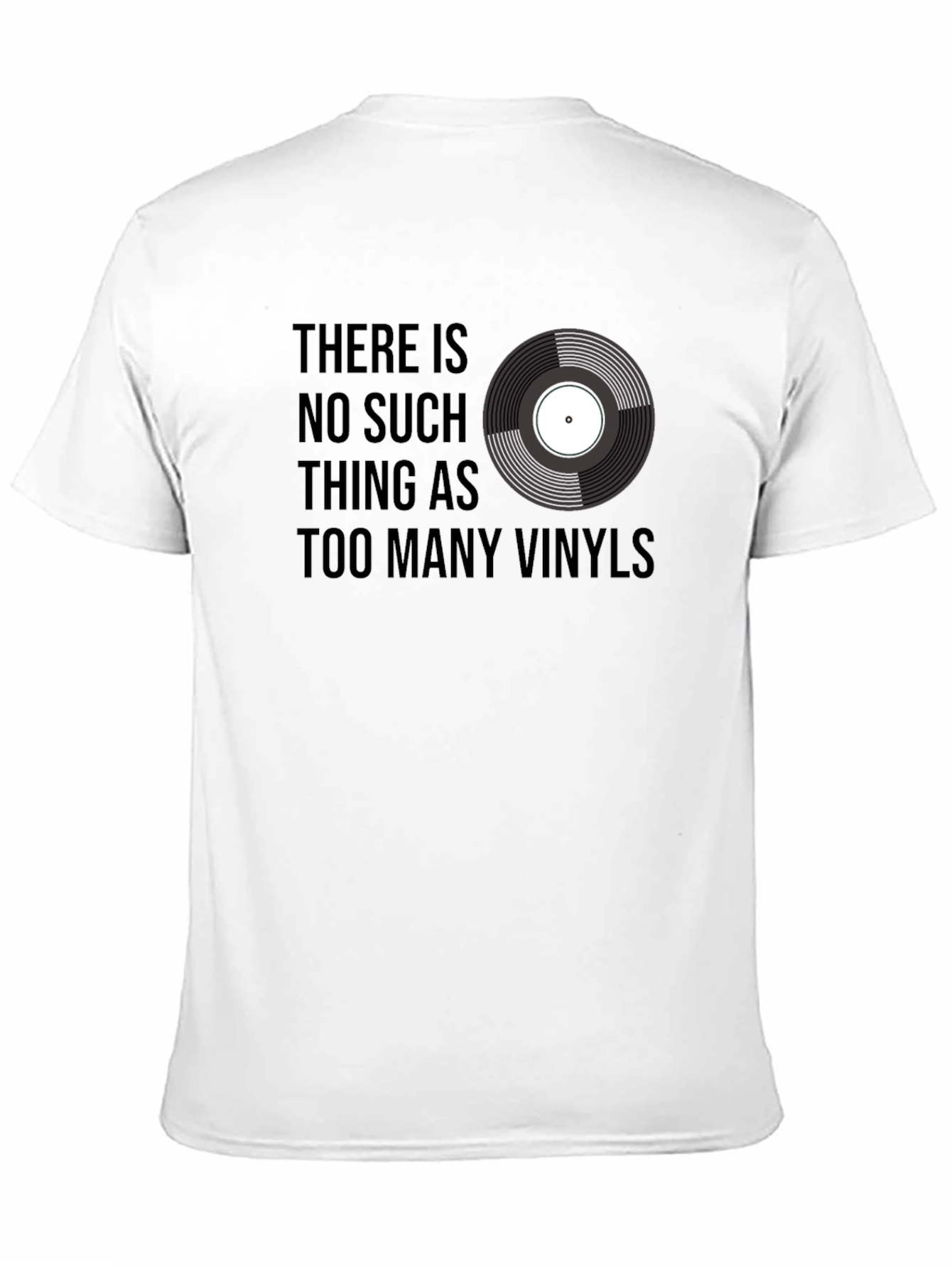 Black Vinyl Record T-Shirt - Music Lover Tee view 11
