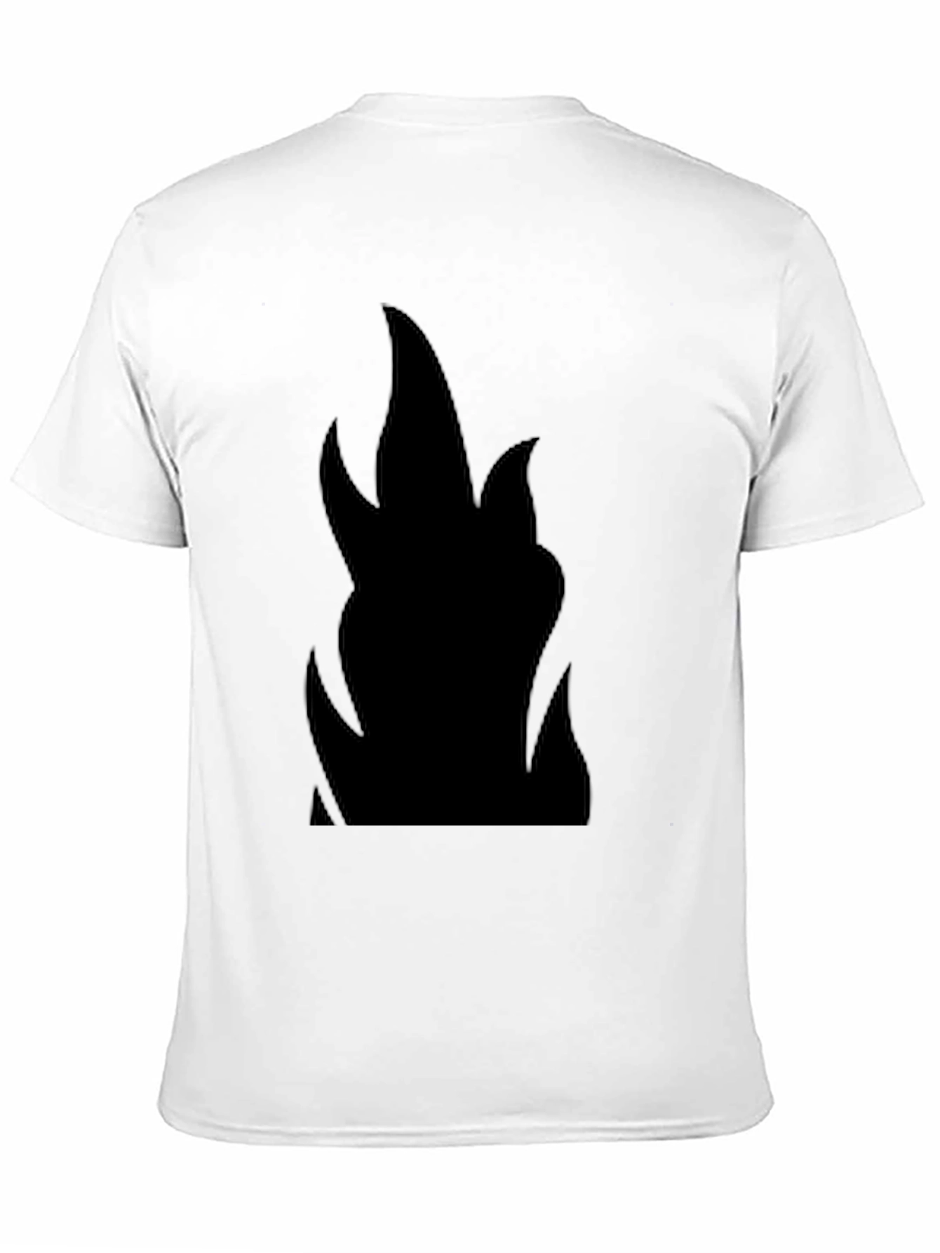 Black Flame Graphic Black T-Shirt view 11