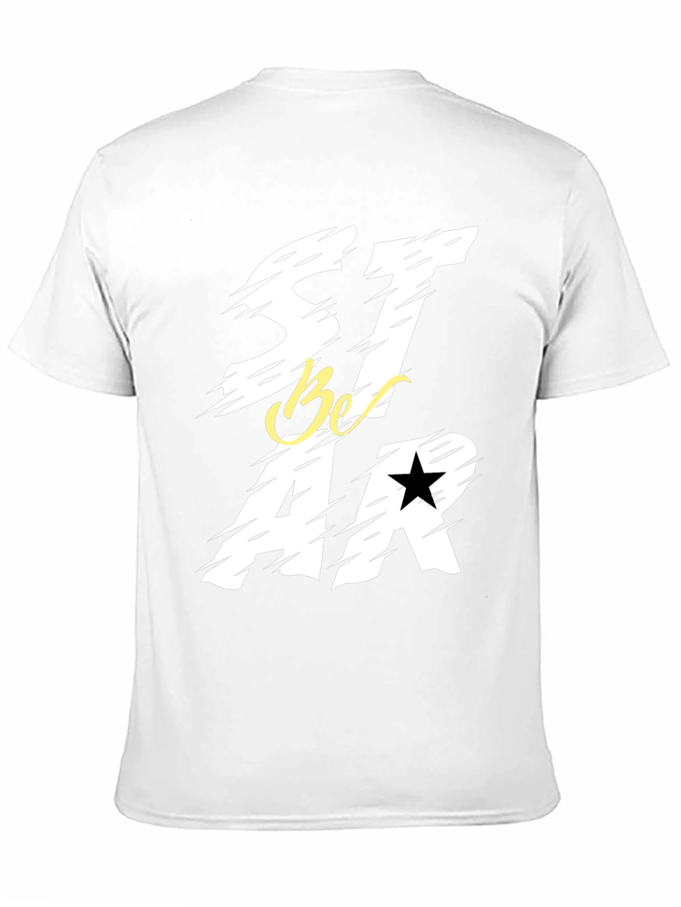 Black Be a Star Graphic Print Black T-Shirt view 11