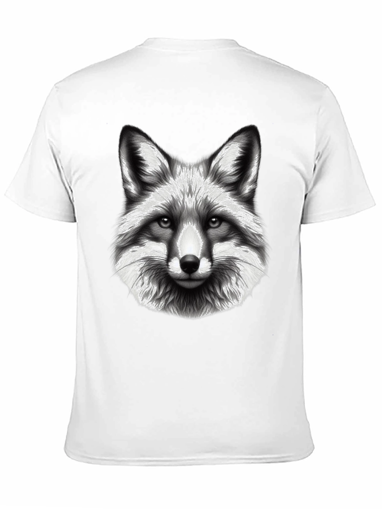 Black Fox Graphic Tee - Black Cotton Blend T-Shirt view 11