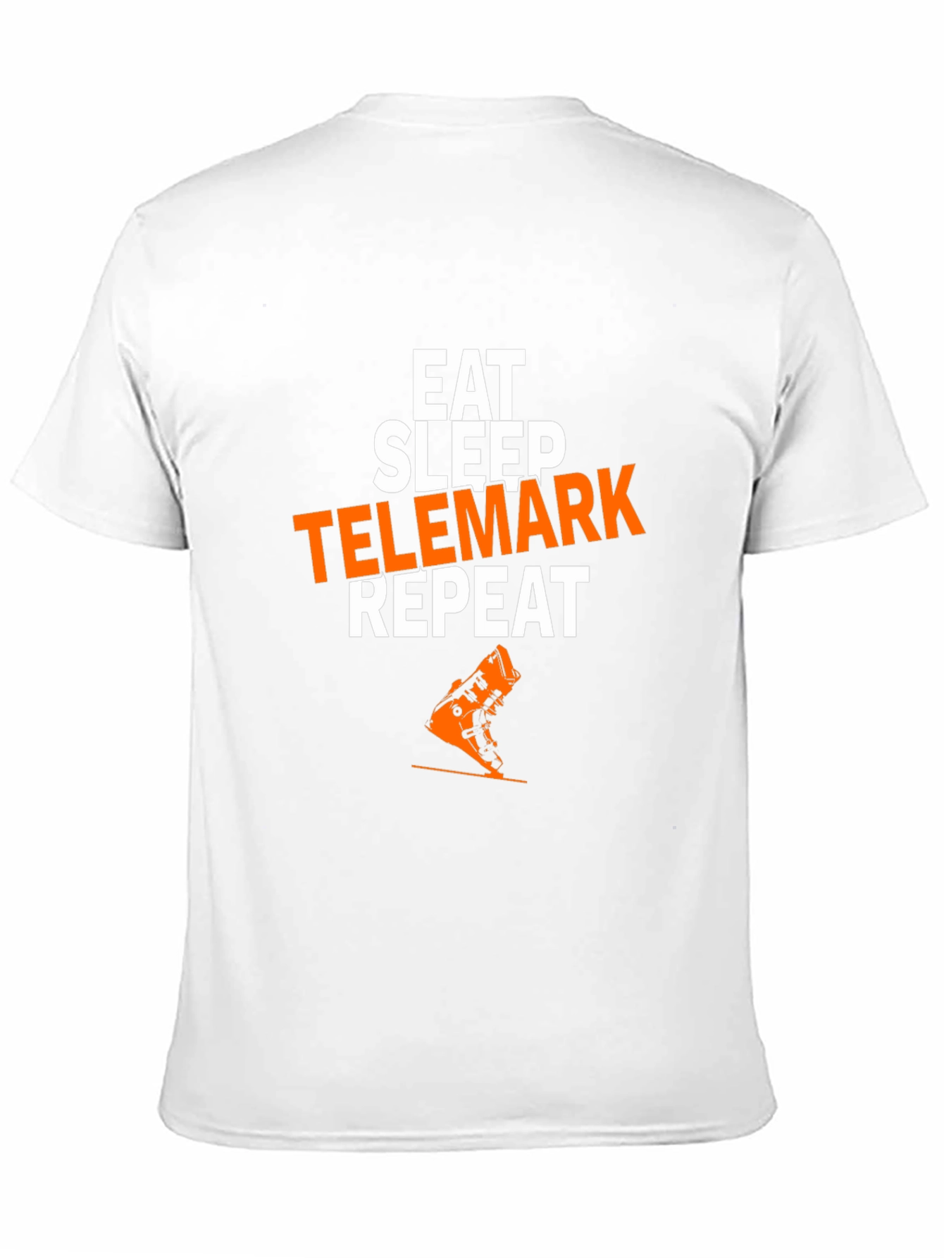 Black Eat Sleep Telemark Repeat T-Shirt view 11