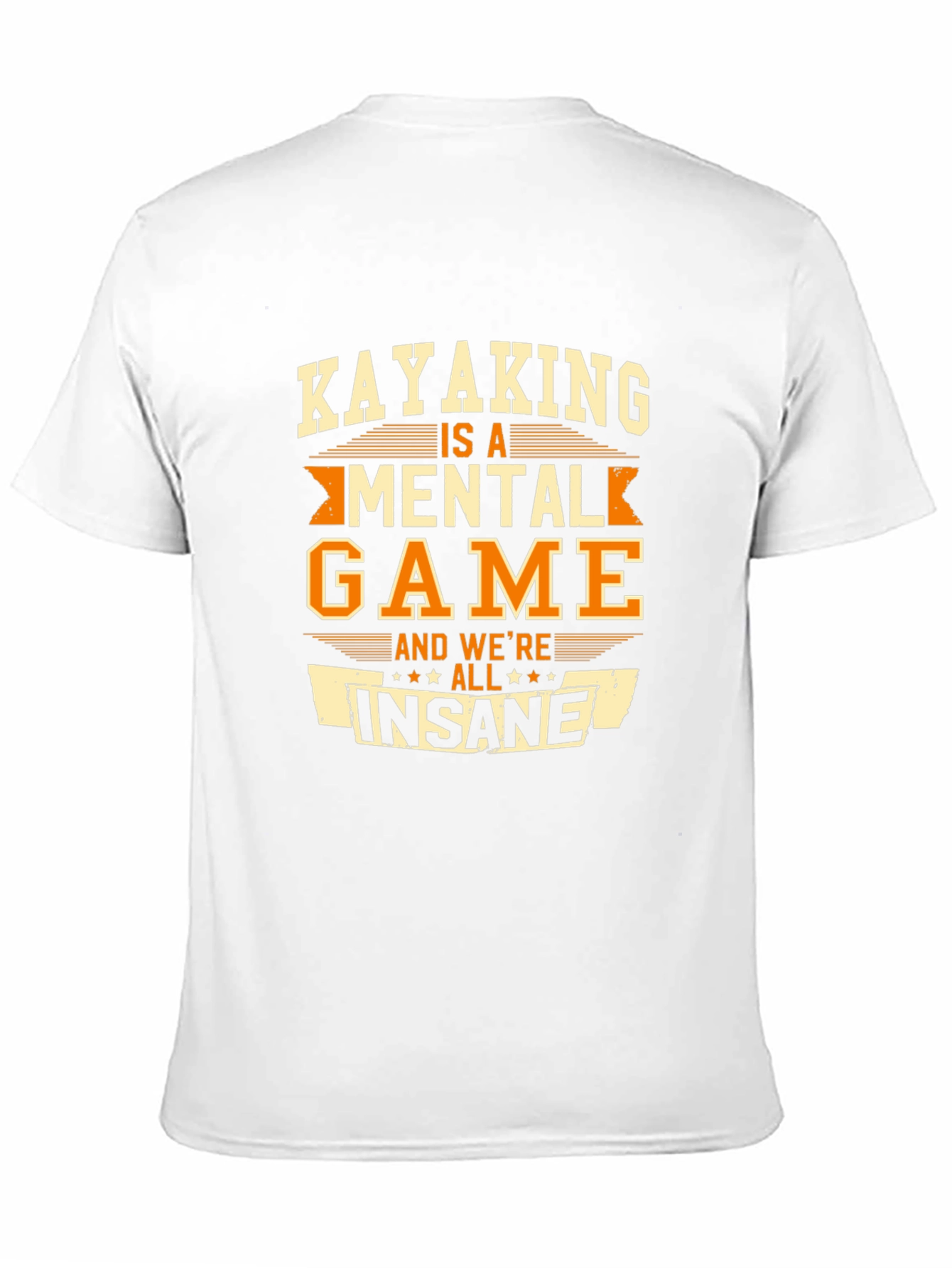 Black Kayaking Mental Game T-Shirt view 11