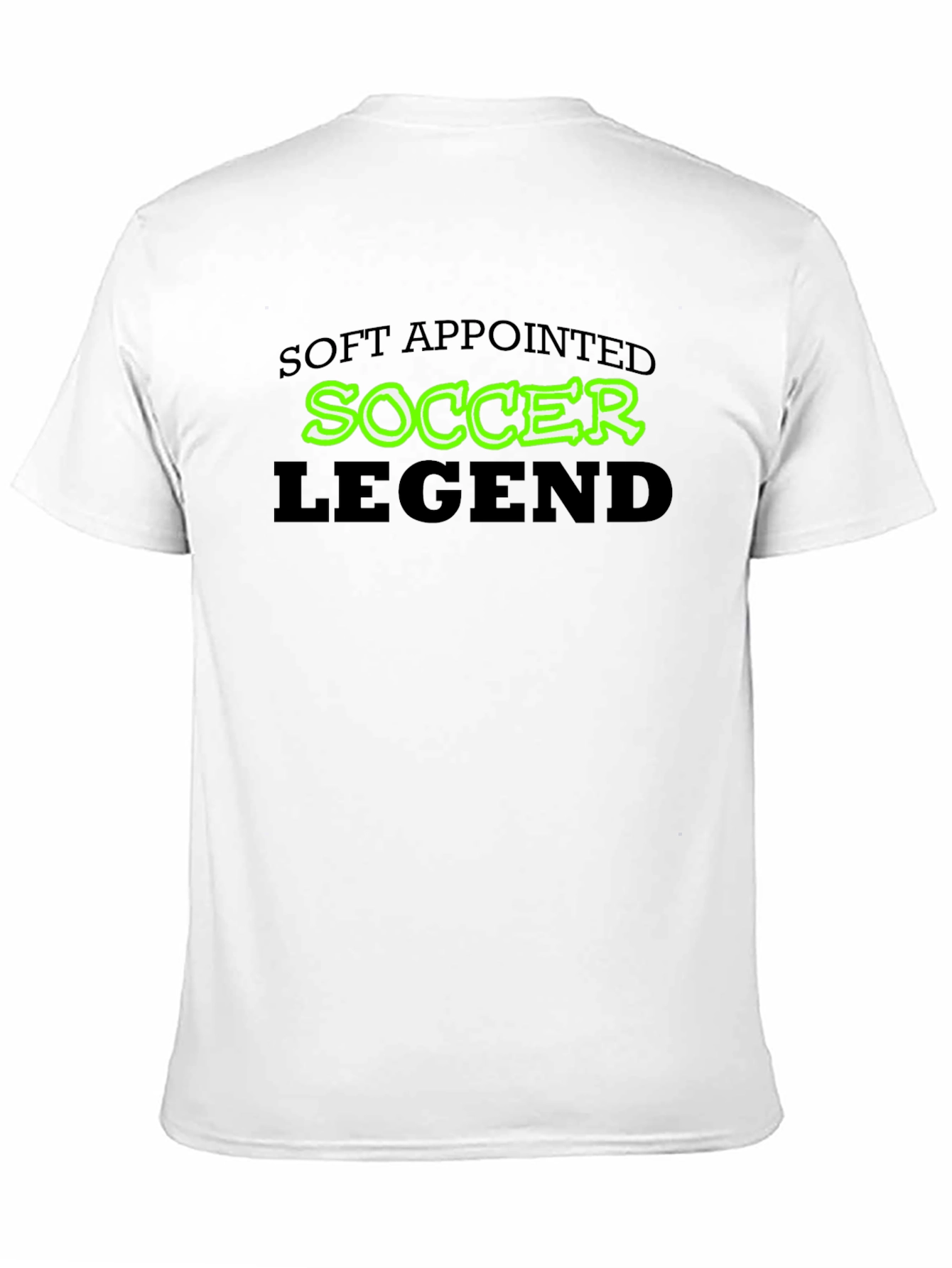 Black Soft Appointed Soccer Legend T-Shirt view 11