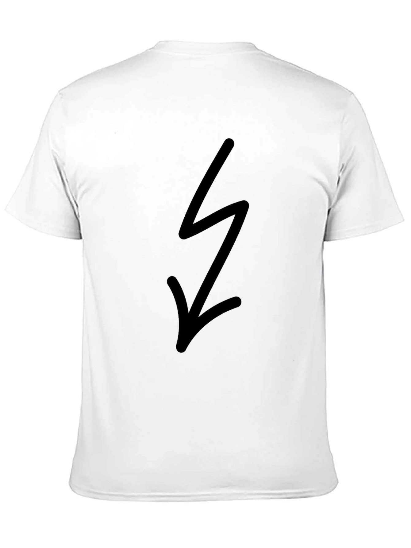 Black Black Lightning Bolt Graphic Tee - Trendy Casual Shirt view 11