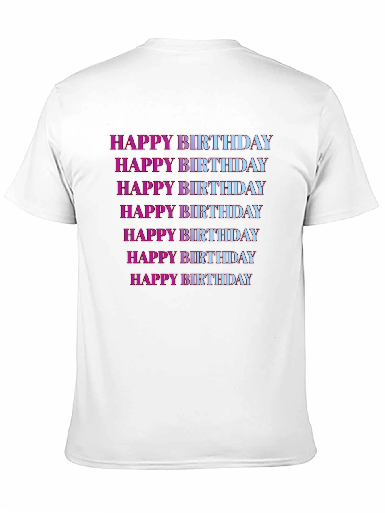 Black Happy Birthday T-Shirt view 11