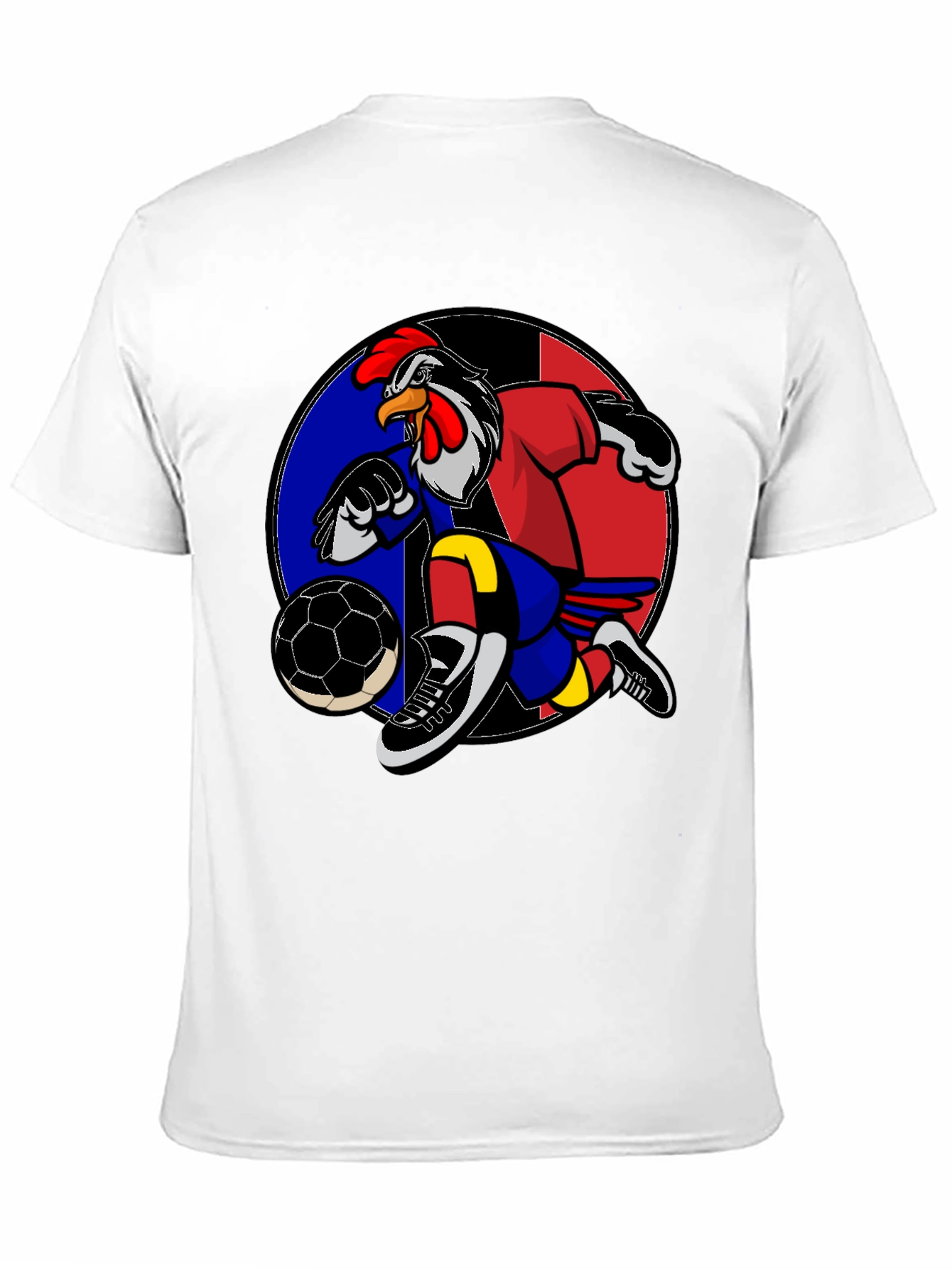 Black Rooster Soccer T-Shirt: Black Graphic Tee view 11