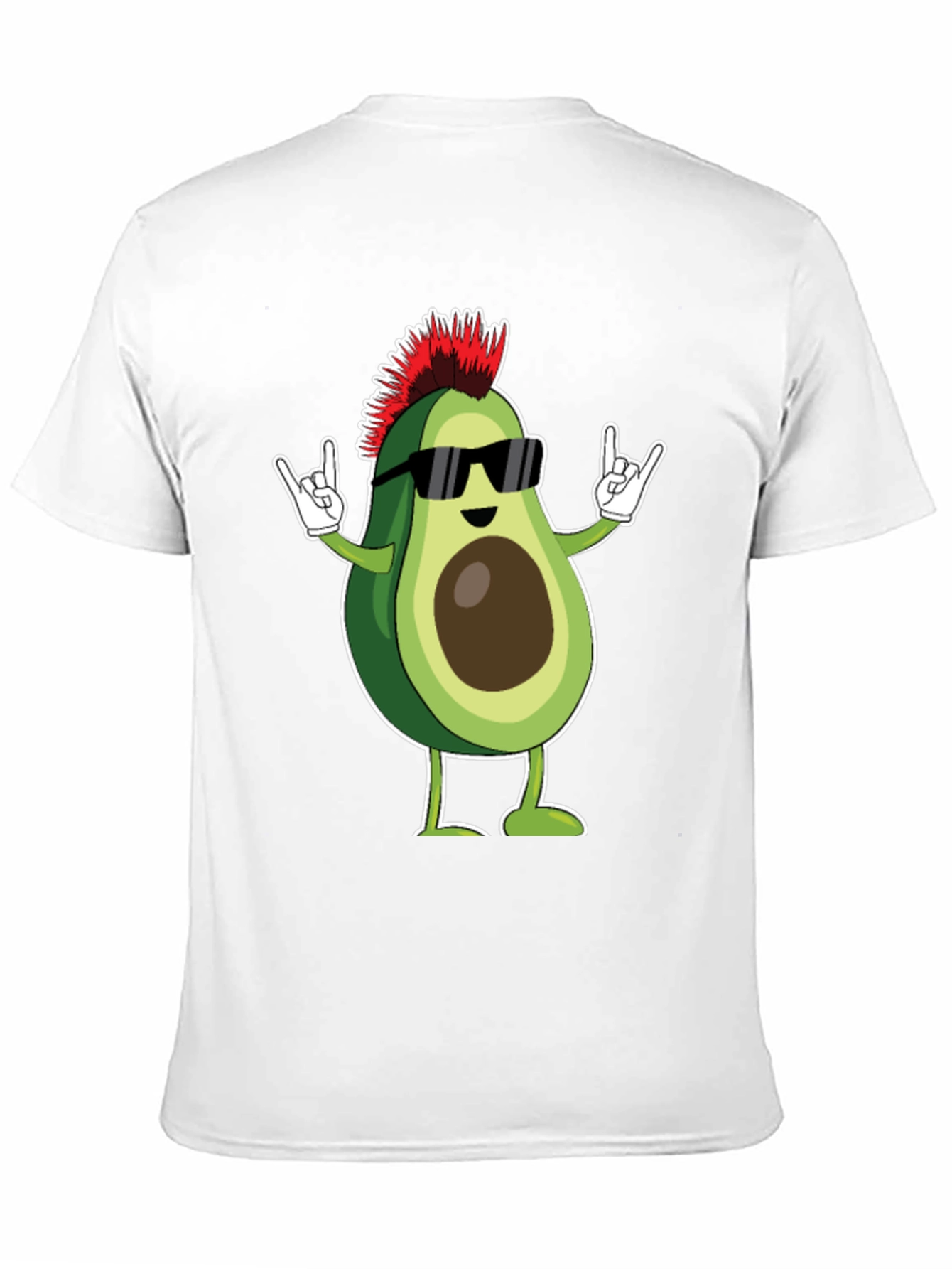 Black Punk Rock Avocado T-Shirt view 11