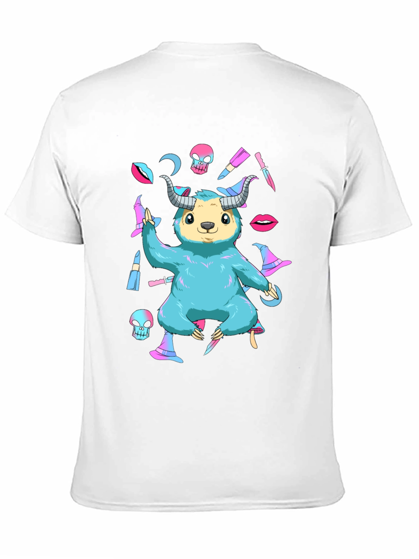 Black Witchcraft Sloth Graphic Tee view 11