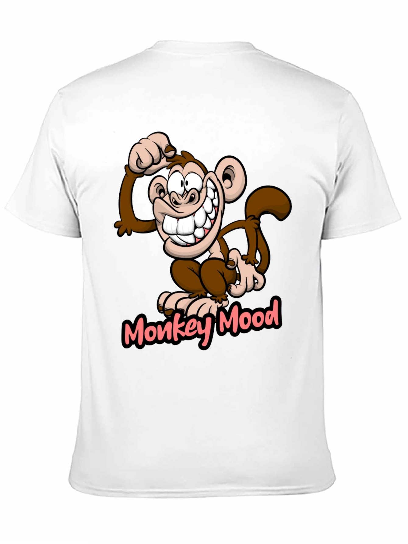 Black Monkey Mood Graphic T-Shirt - Fun Novelty Tee view 11