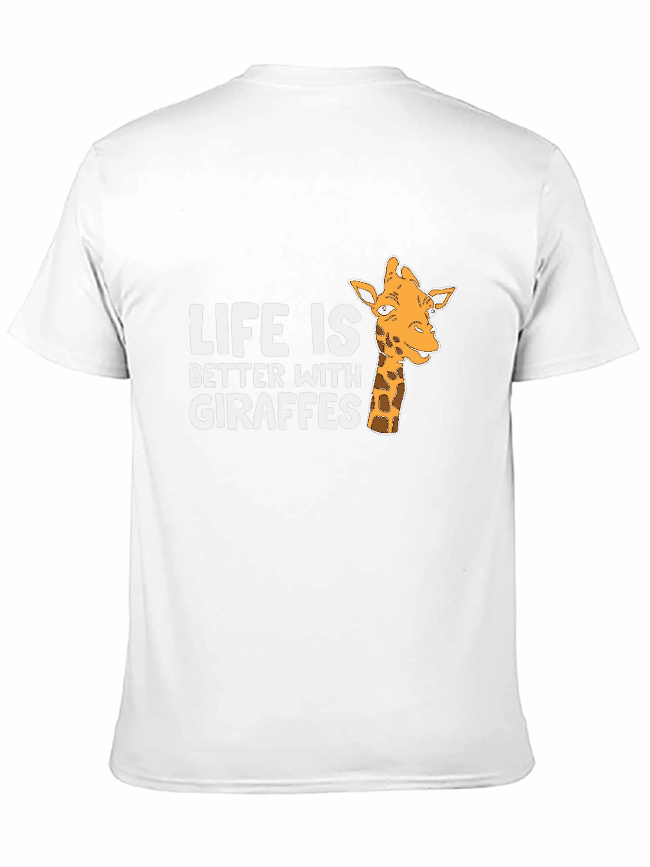 Black Life is Better with Giraffes Black T-Shirt view 11