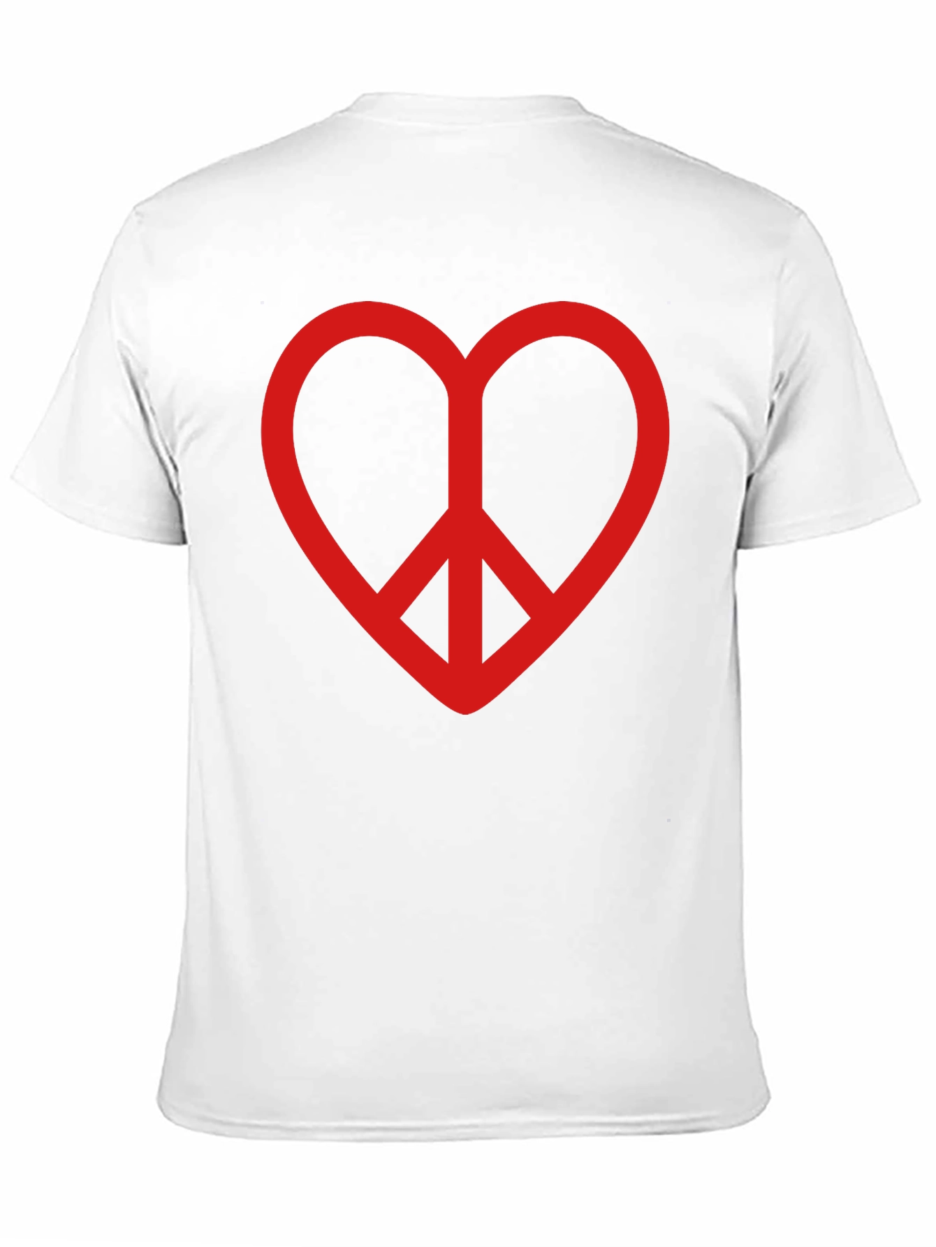 Black Heart Peace Sign Graphic Tee - Black view 11