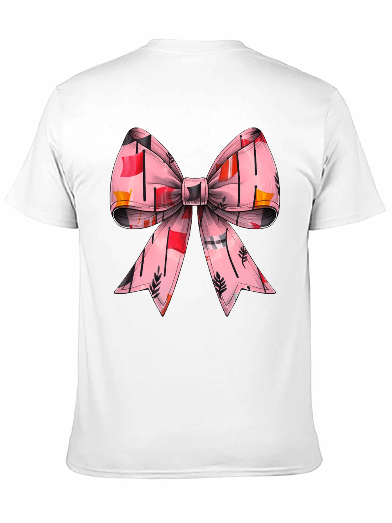 Black Bow Graphic Tee - Black Casual T-Shirt view 11
