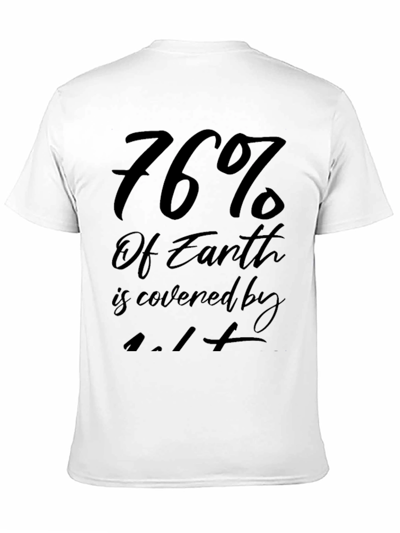 Black 76% Earth Covered T-Shirt - Black Graphic Tee view 11