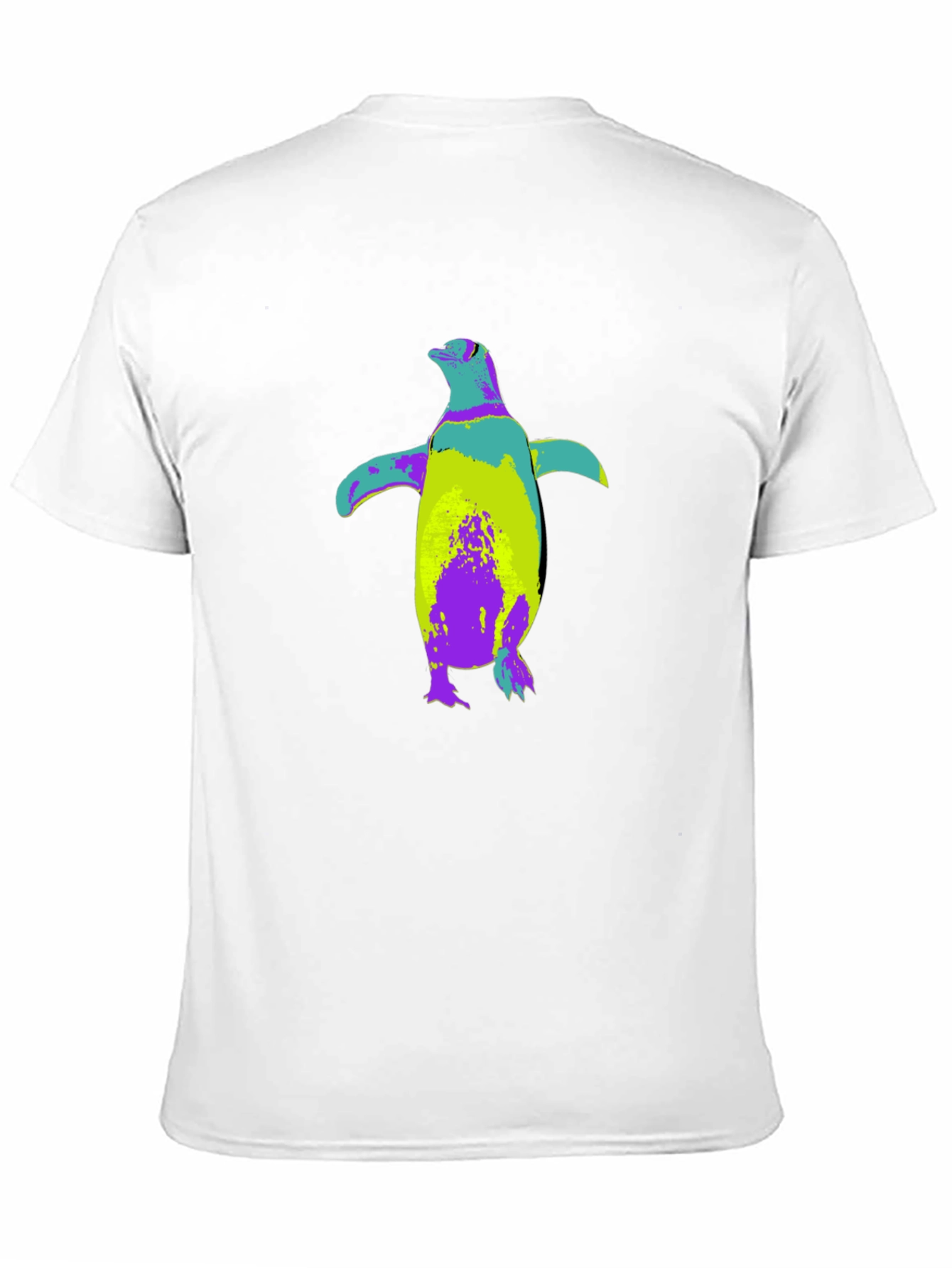 Black Colorful Penguin Graphic T-Shirt - Soft Cotton Blend view 11