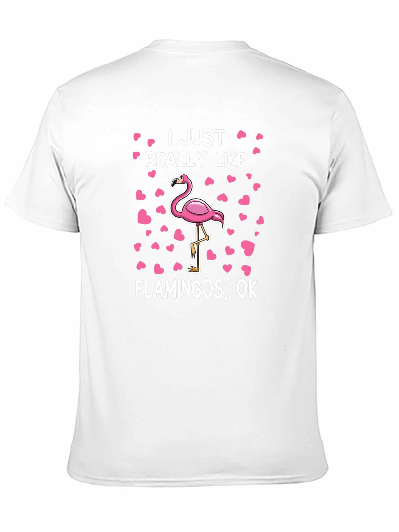 Black I Just Really Like Flamingos Graphic Tee view 11