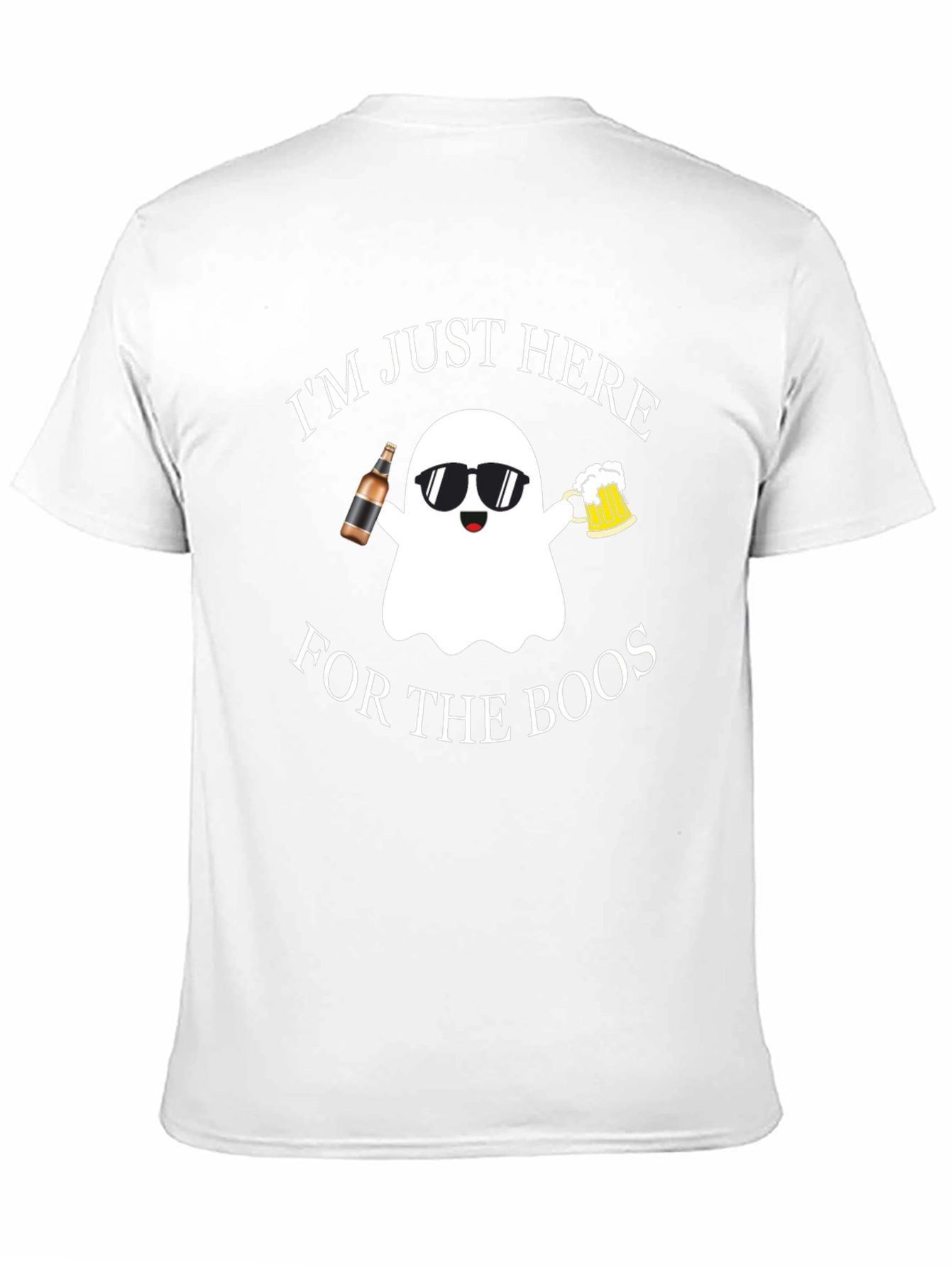 Black Boo's Ghost T-Shirt - Halloween Party Shirt view 11