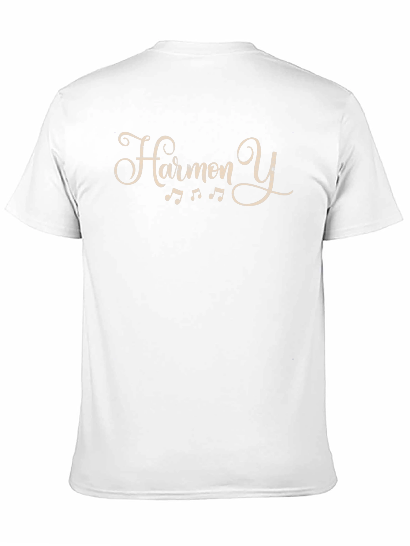 Black Harmony Y Black T-Shirt - Musical Design view 11
