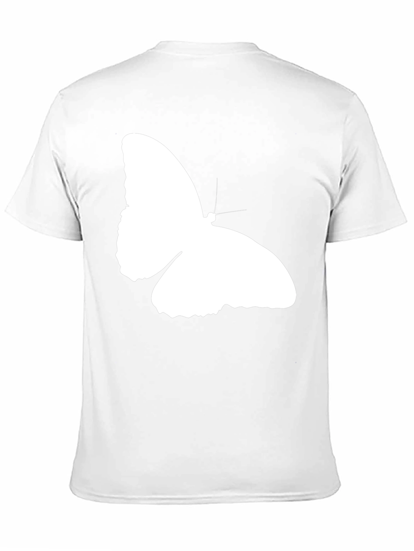 Black Butterfly Graphic Print Black T-Shirt view 11