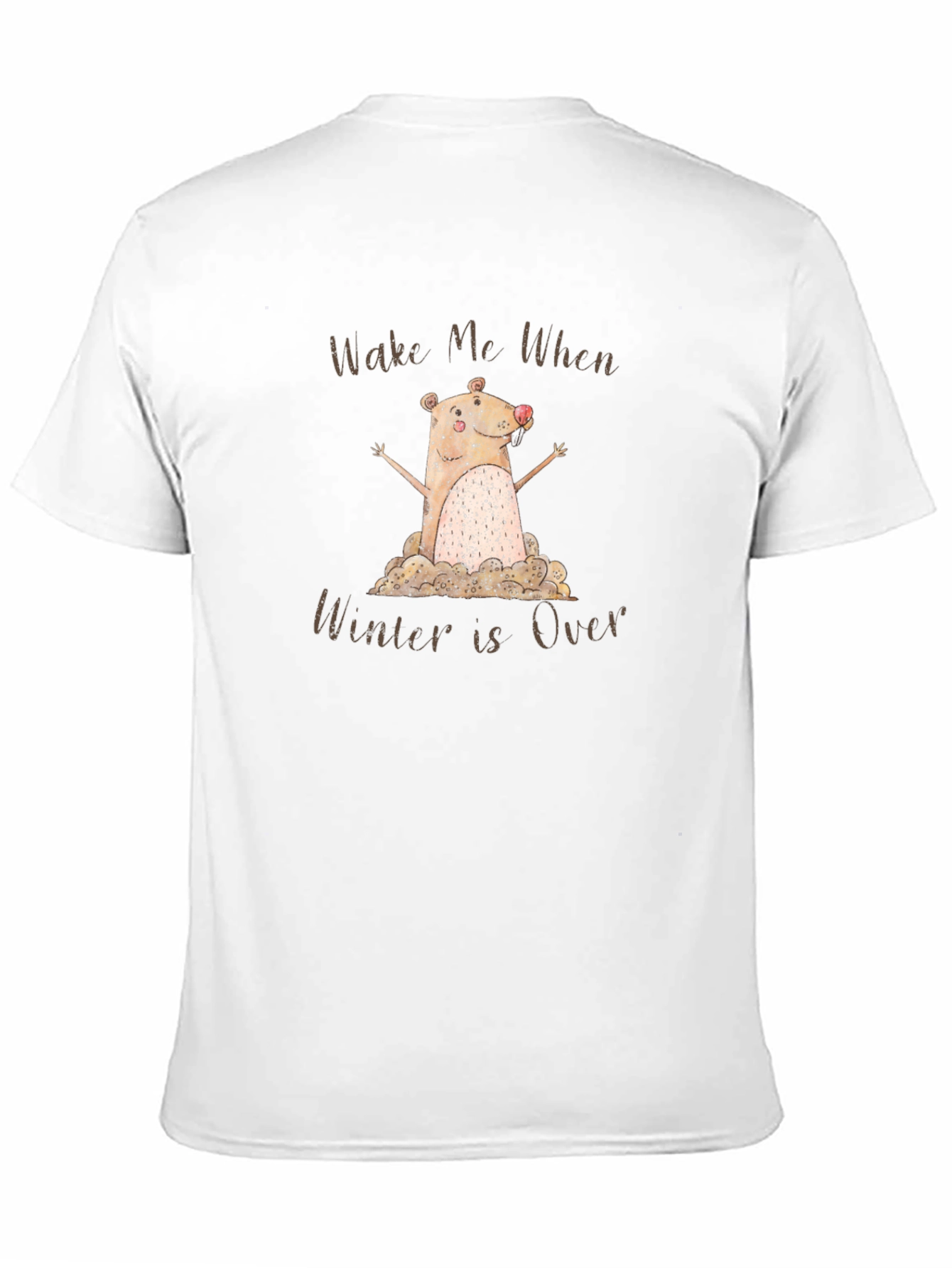Black Wake Me When Winter is Over T-Shirt view 11
