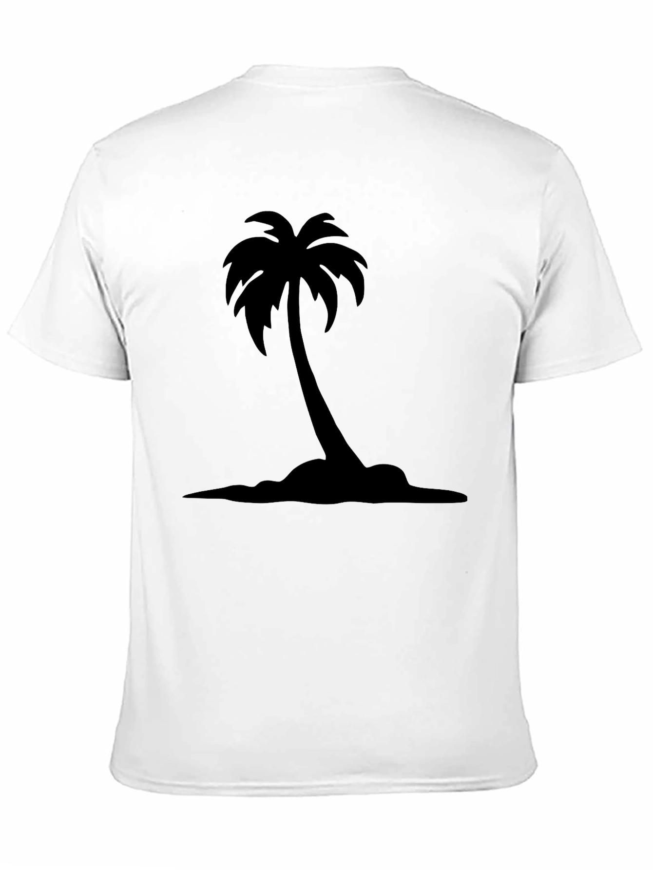 Black Men's Black Palm Tree Graphic Tee - Casual Comfort view 11