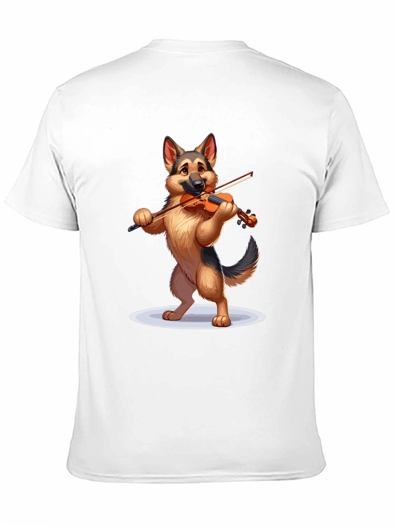 Black Dog Playing Violin Graphic T-Shirt view 11