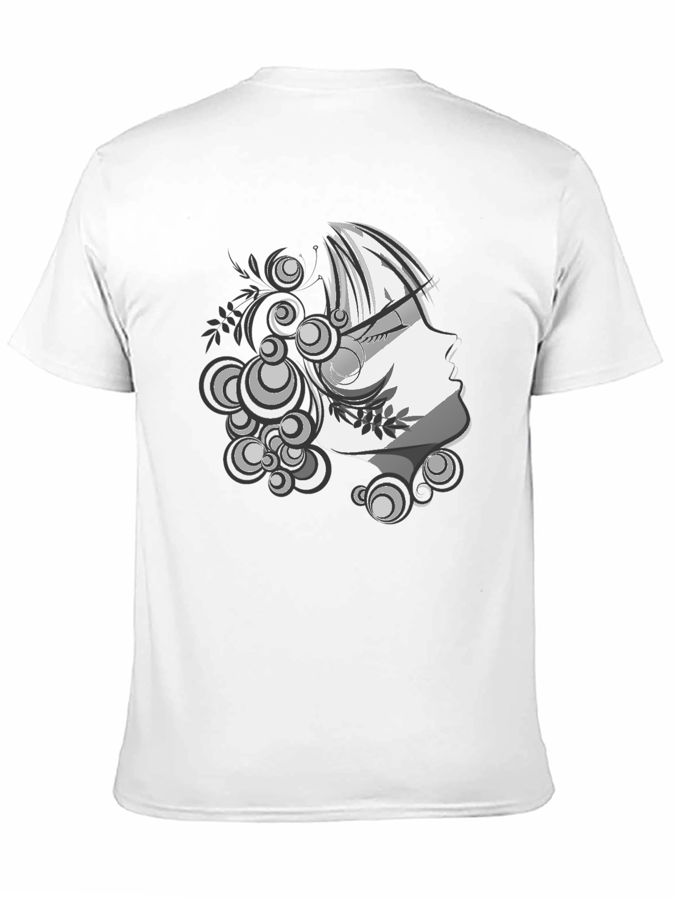 Black Modern Art Graphic Tee - Stylish Black T-Shirt view 11