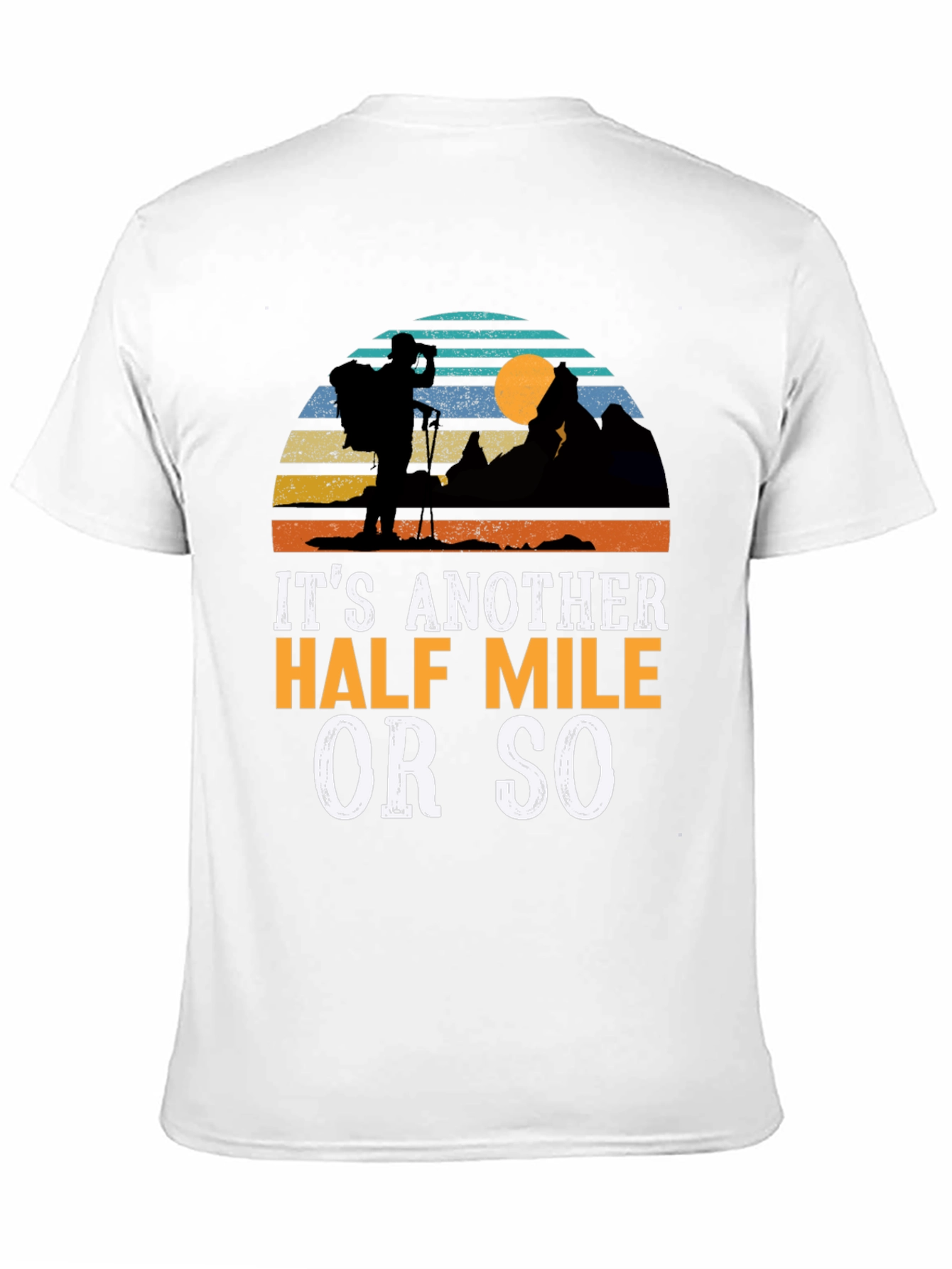 Black Hiking Graphic T-Shirt - Another Half Mile view 11