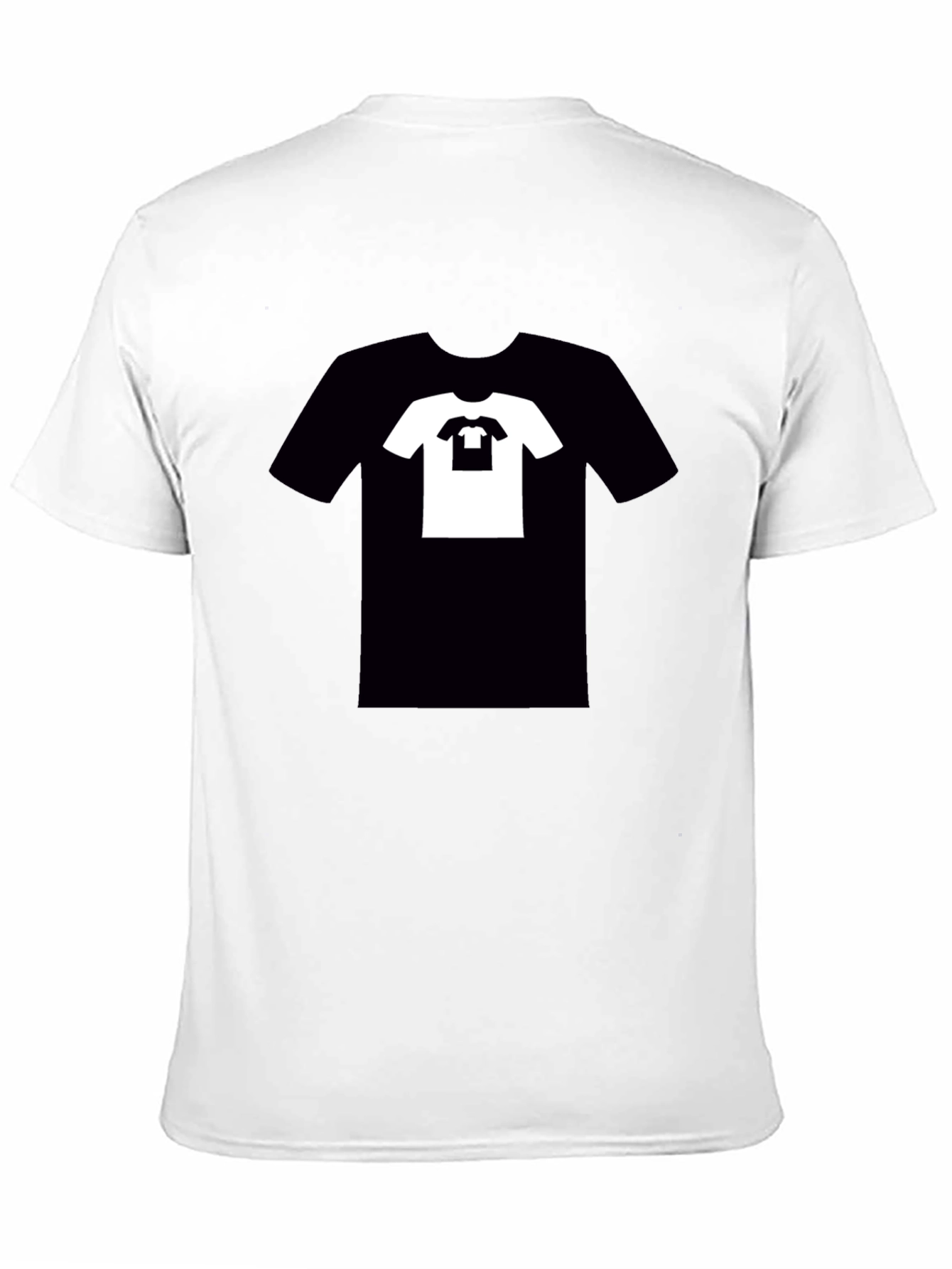 Black Recursive Tee: Black T-Shirt with T-Shirt Graphic view 11