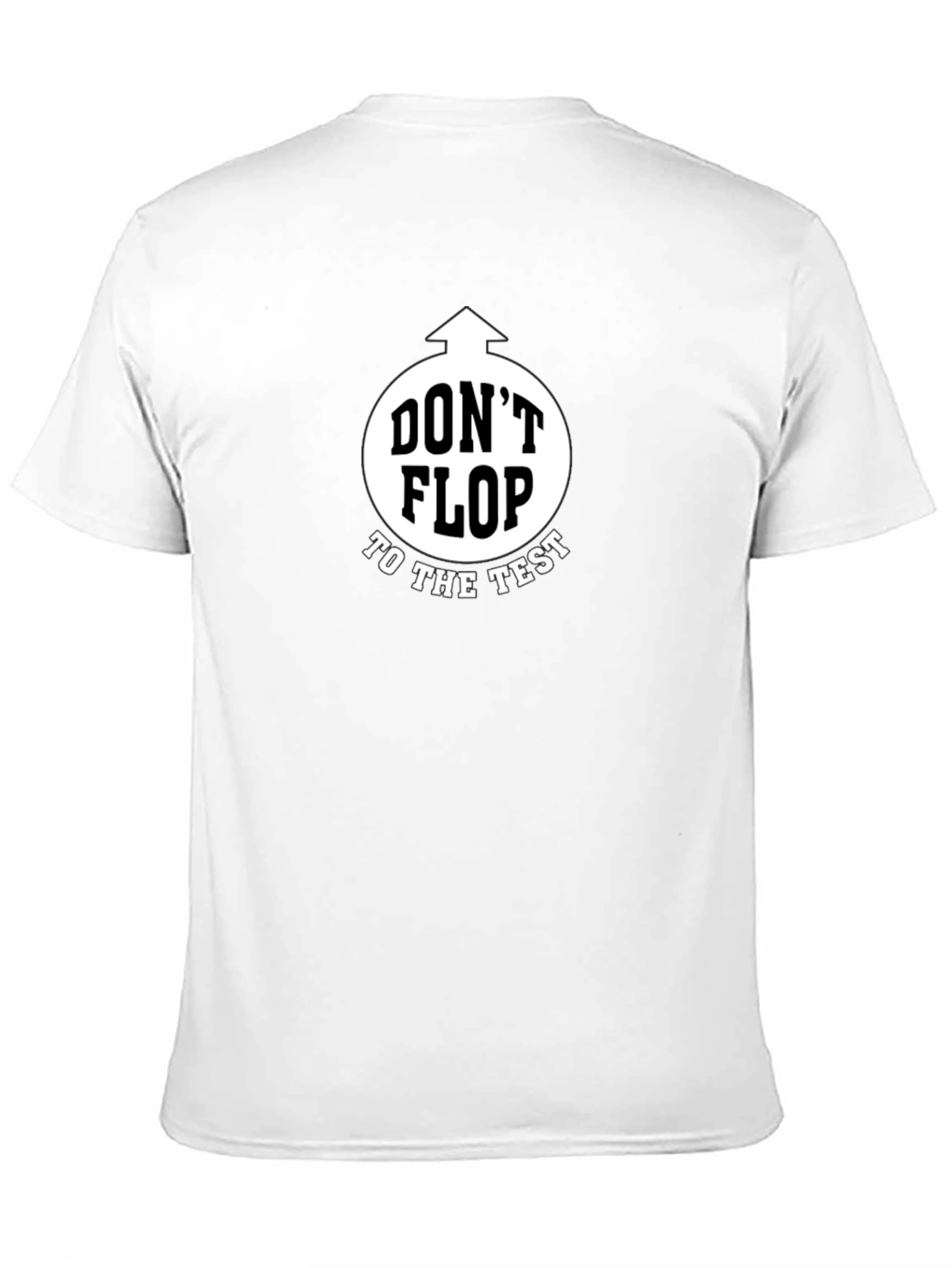 Black Don't Flop to the Test Black Graphic T-Shirt view 11