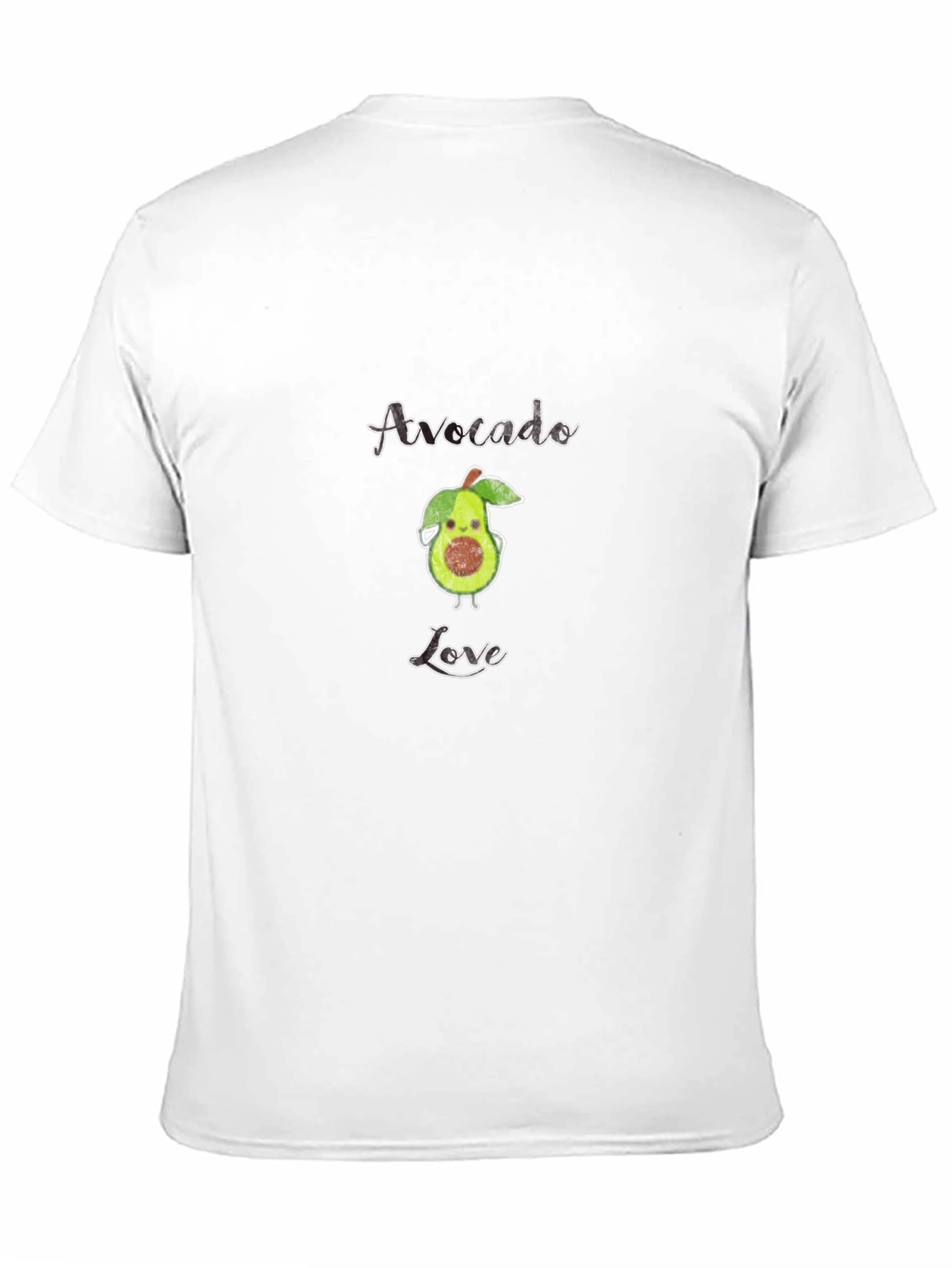 Black Avocado Love Graphic T-Shirt - Black Cotton Tee view 11