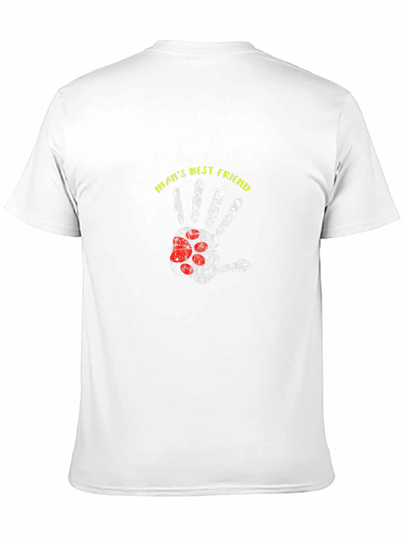 Black Man's Best Friend Paw Print T-Shirt view 11