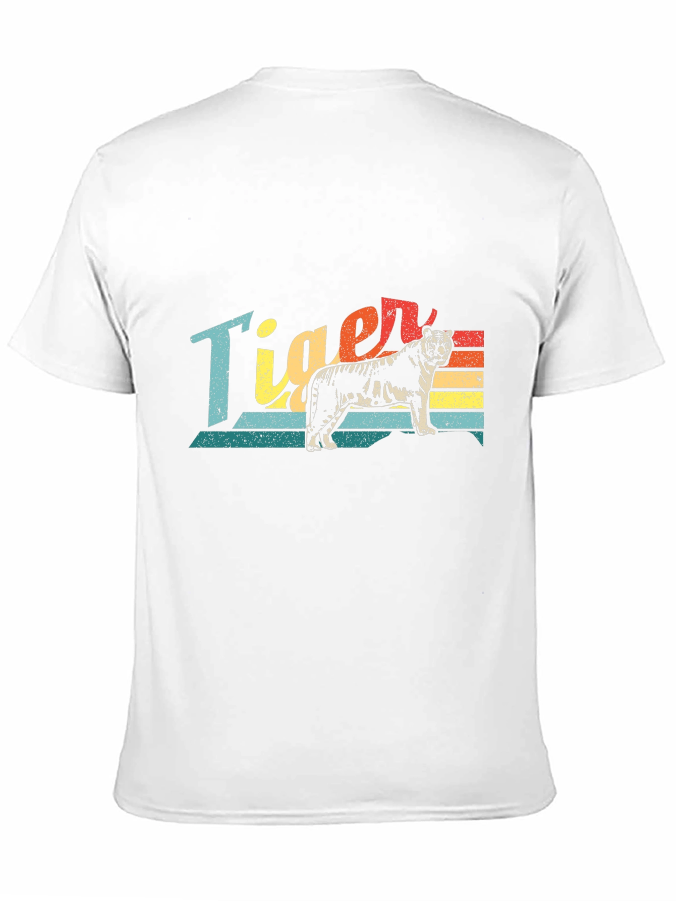 Black Retro Tiger Graphic T-Shirt view 11