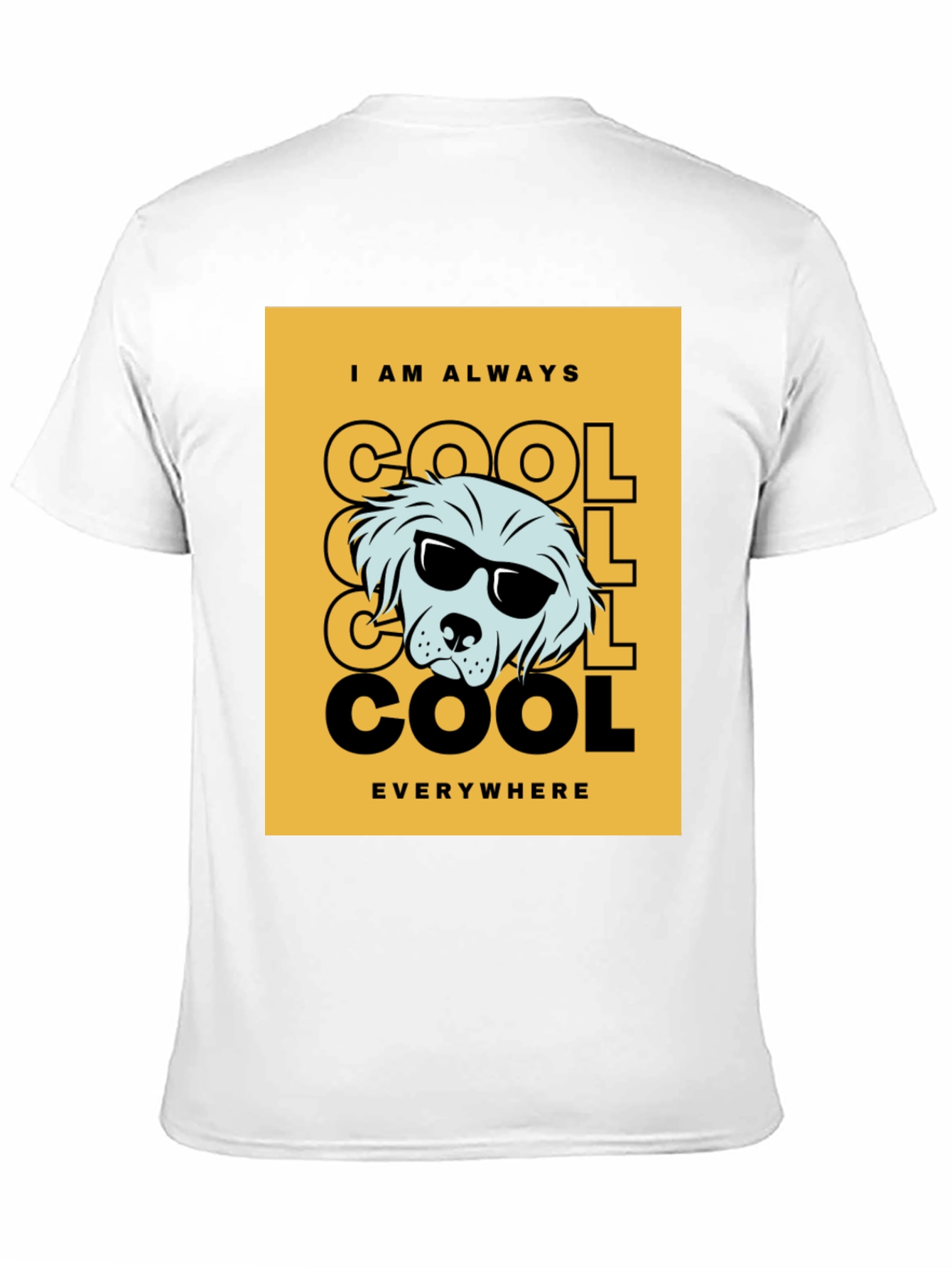 Black Cool Dog Graphic Tee - Trendy Black T-Shirt view 11