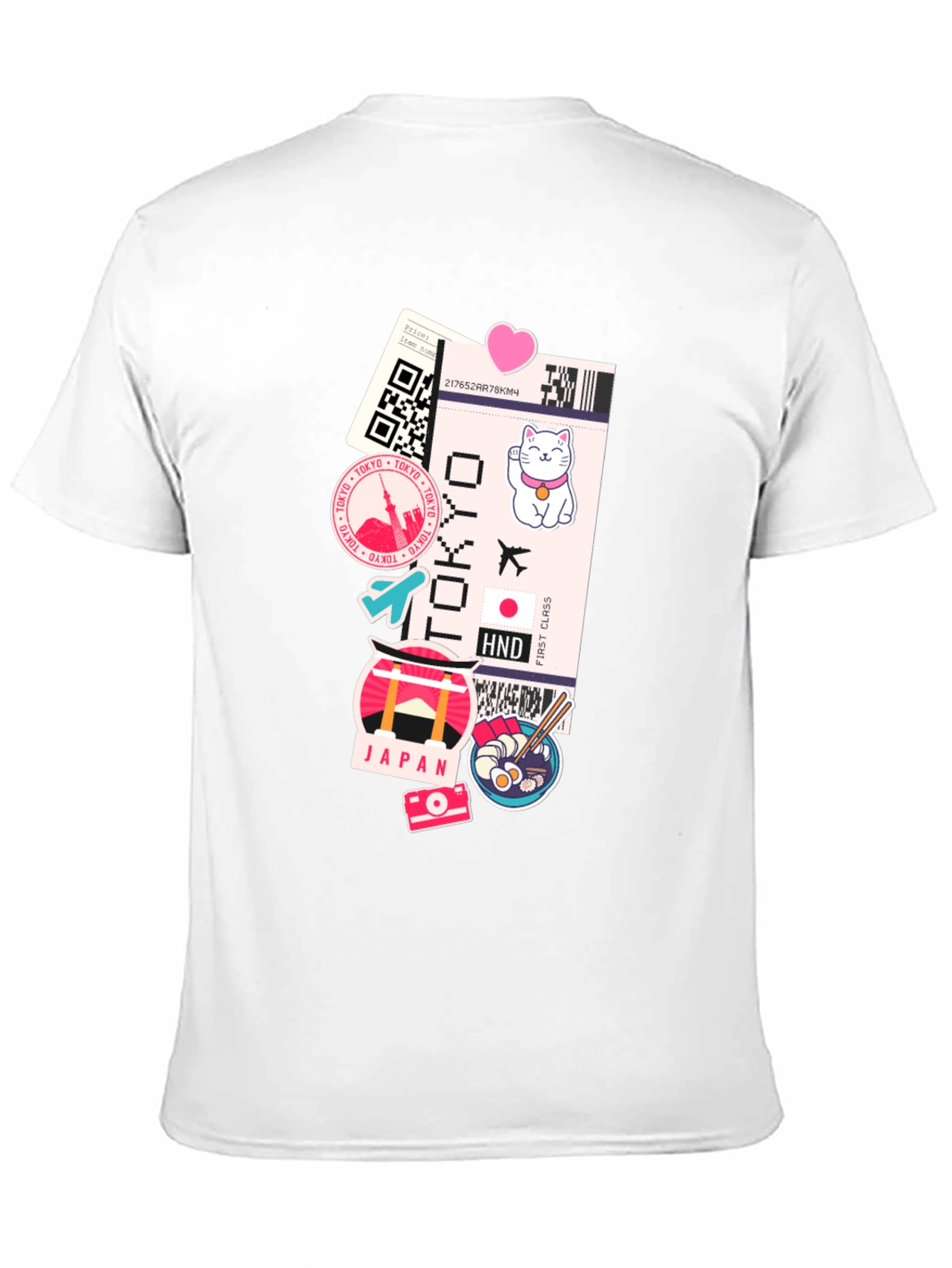 Black Tokyo Travel T-Shirt view 11