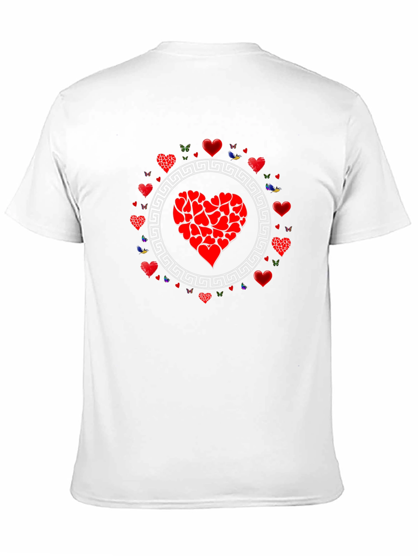 Black Heart Graphic Tee - Black Cotton Casual view 11