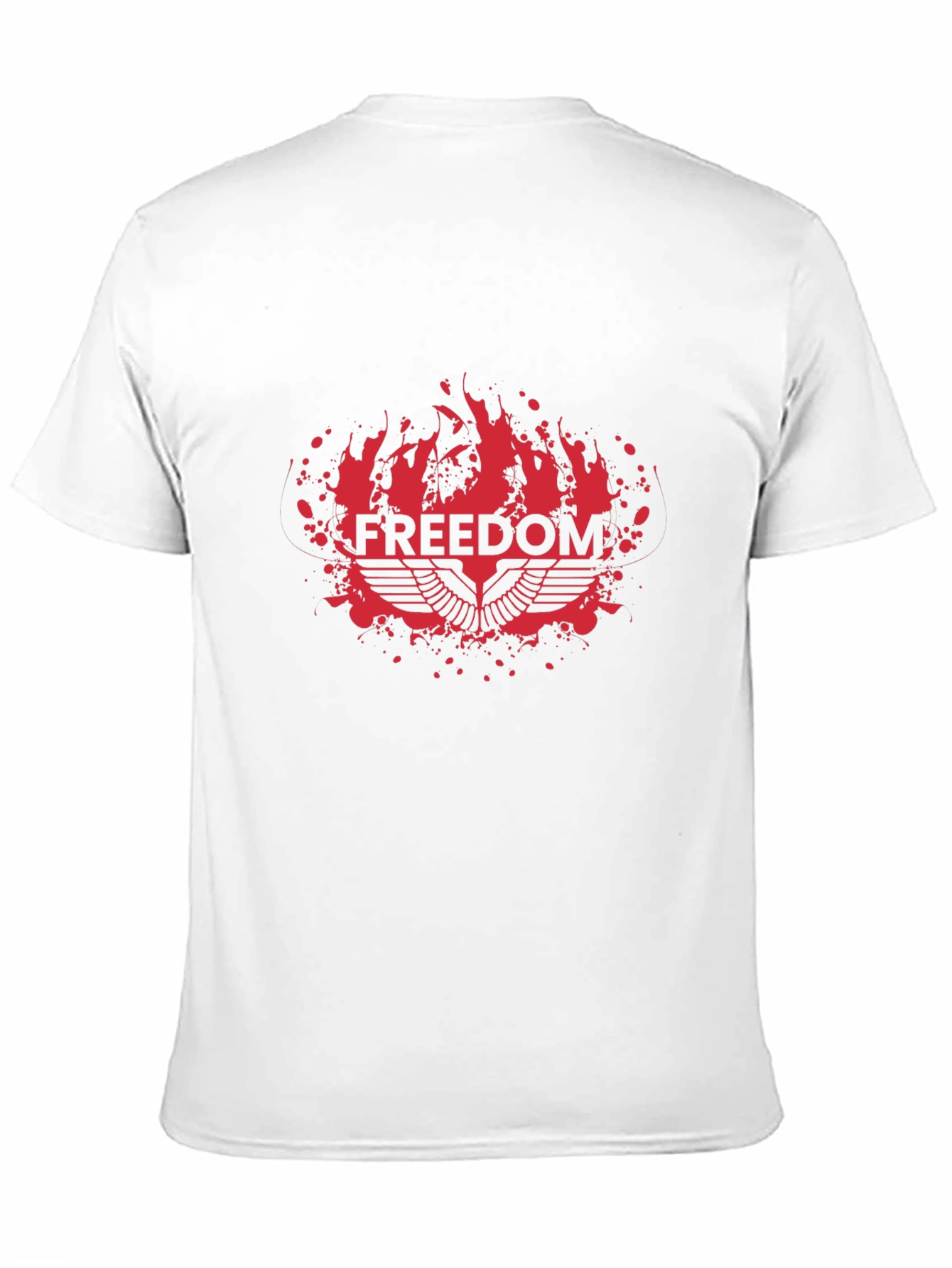 Black Freedom Graphic Black T-Shirt - Bold Statement Tee view 11